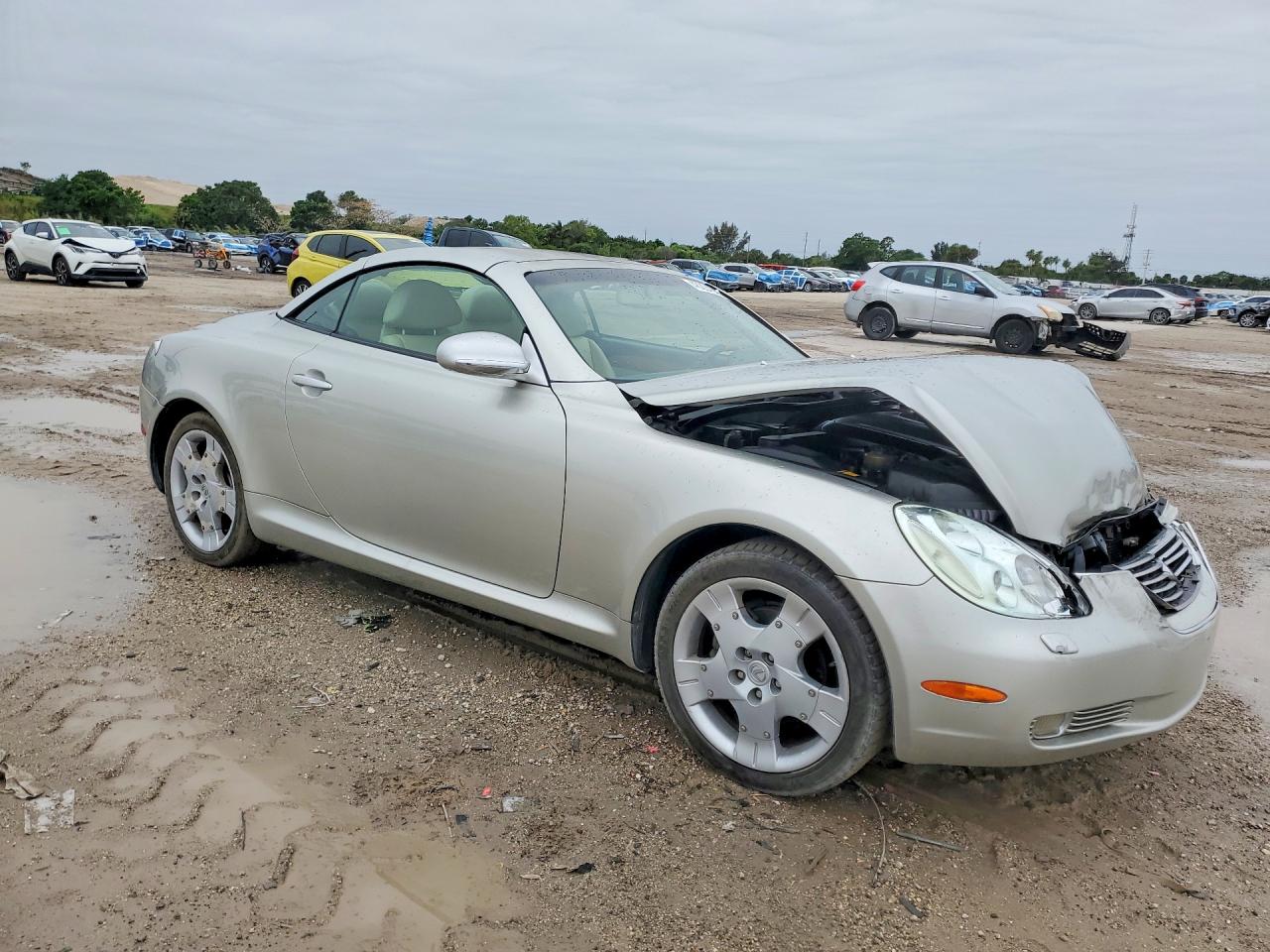 2003 Lexus Sc 430 Base Silver vin: JTHFN48YX30048220