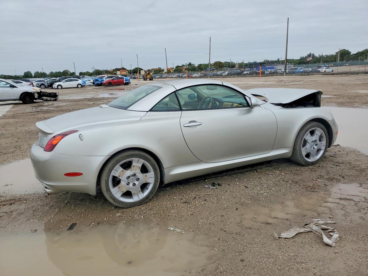 2003 Lexus Sc 430 Base Silver vin: JTHFN48YX30048220