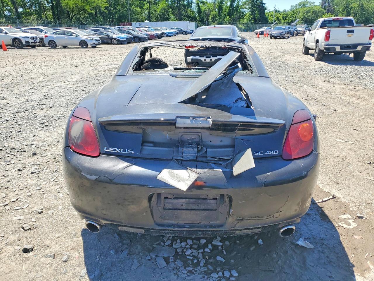 2004 Lexus Sc 430 Black vin: JTHFN48YX40051961