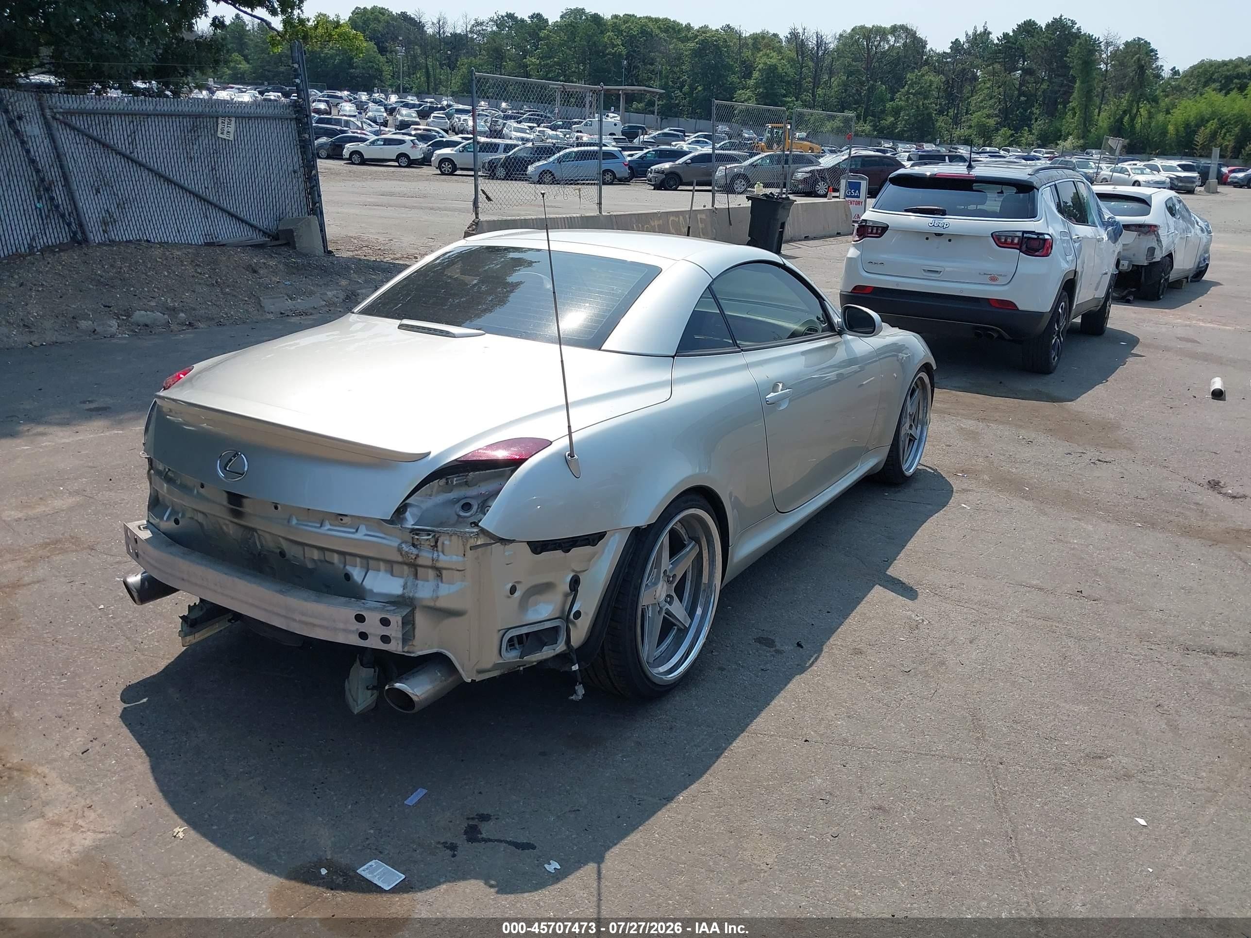 2004 Lexus Sc 430   Silver vin: JTHFN48YX40055489