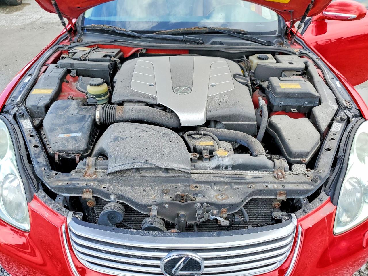 2005 Lexus Sc 430 Red vin: JTHFN48YX50064002
