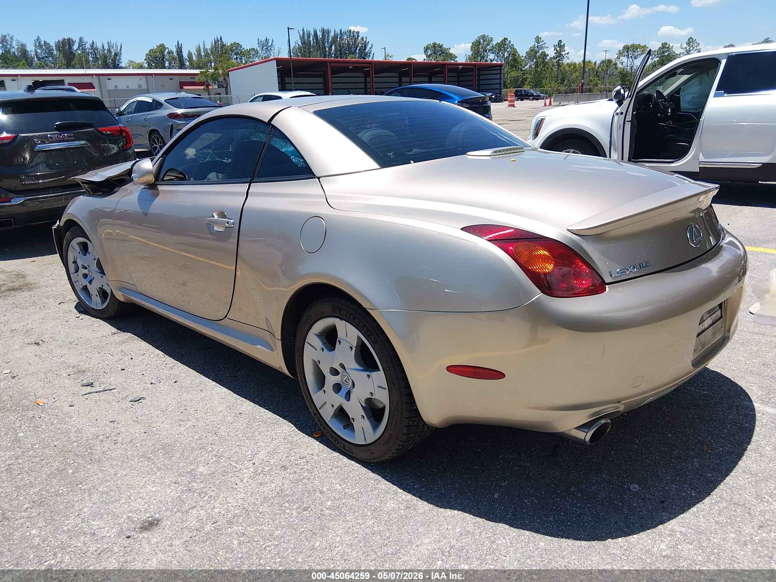 2005 Lexus Sc 430   Beige vin: JTHFN48YX50069748
