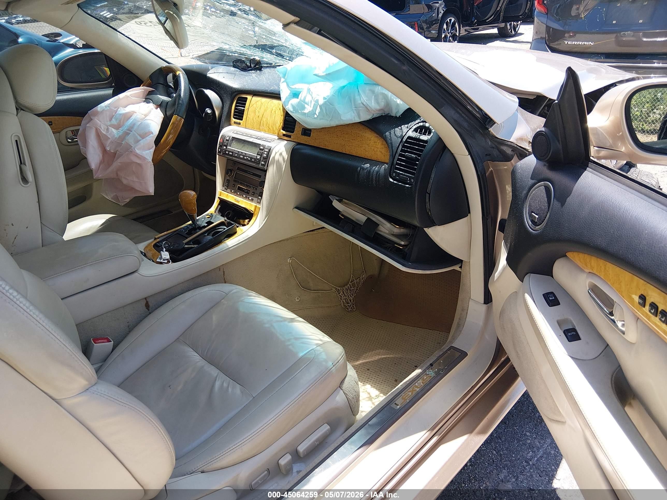 2005 Lexus Sc 430   Beige vin: JTHFN48YX50069748