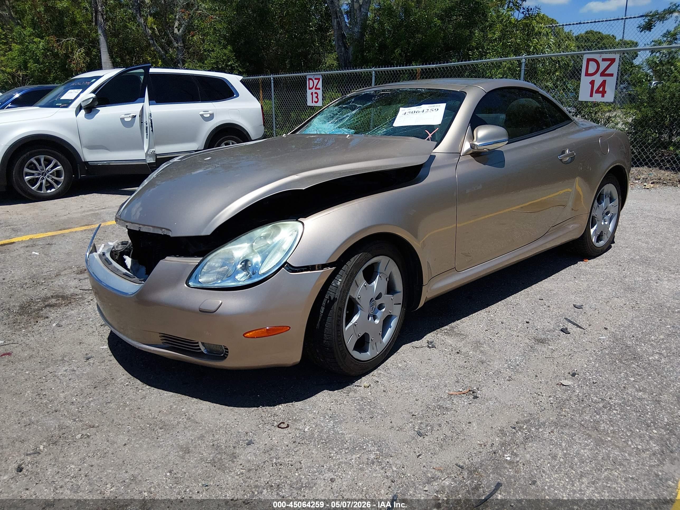 2005 Lexus Sc 430   Beige vin: JTHFN48YX50069748