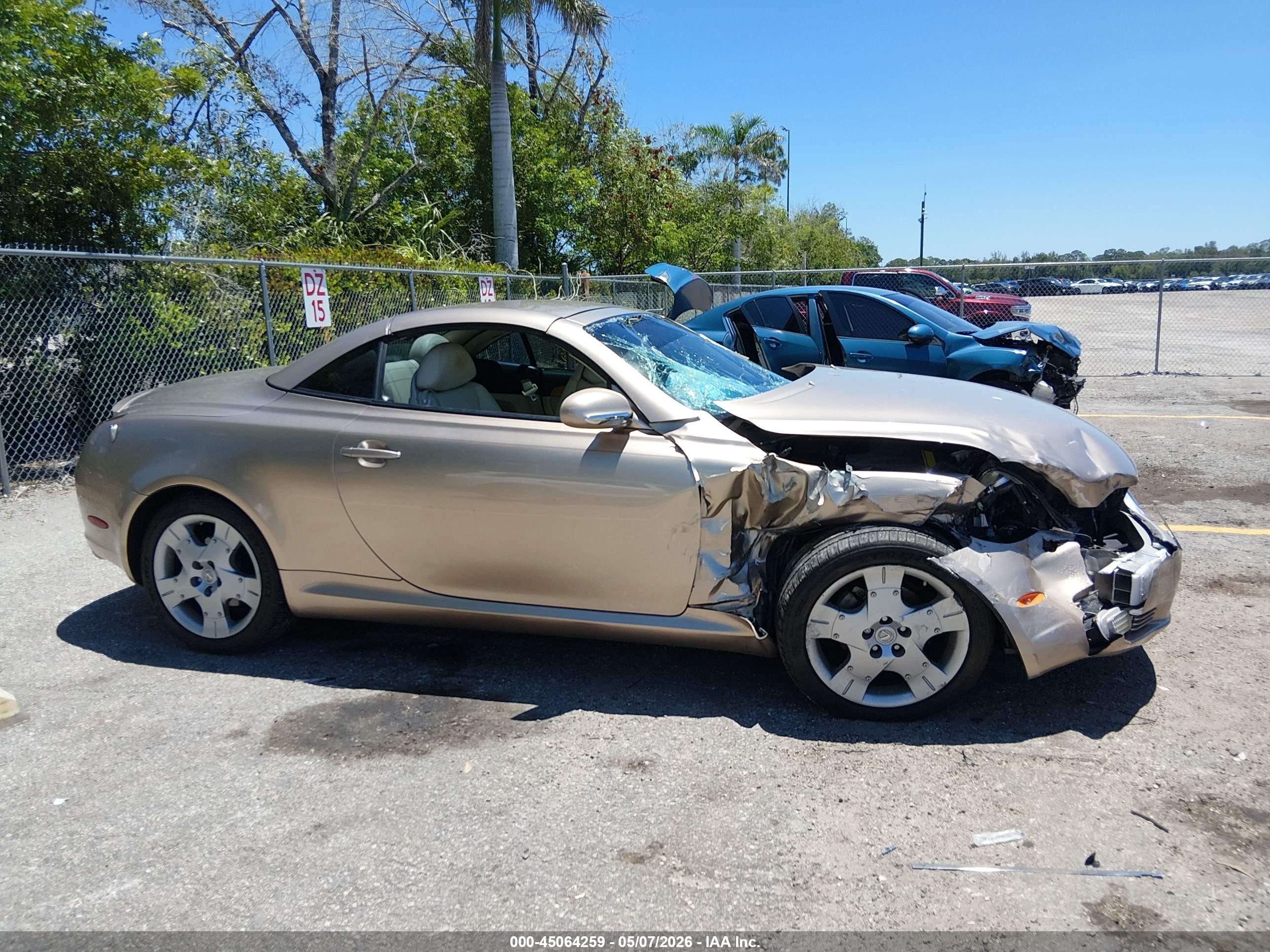 2005 Lexus Sc 430   Beige vin: JTHFN48YX50069748