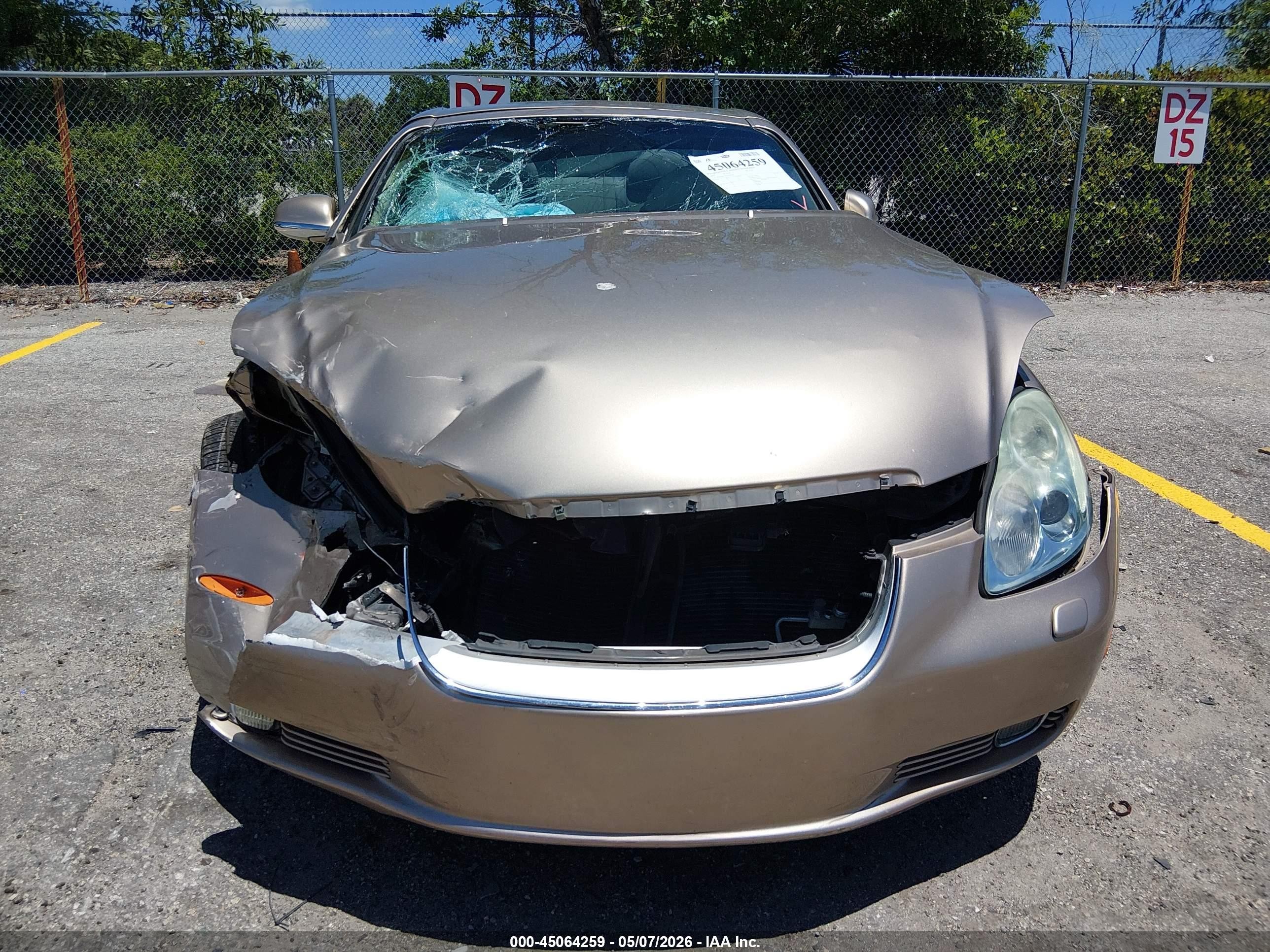 2005 Lexus Sc 430   Beige vin: JTHFN48YX50069748