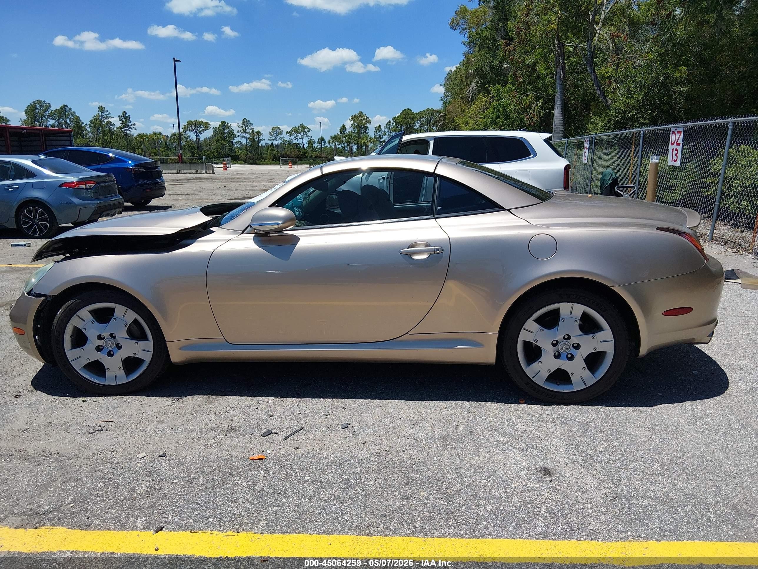 2005 Lexus Sc 430   Beige vin: JTHFN48YX50069748