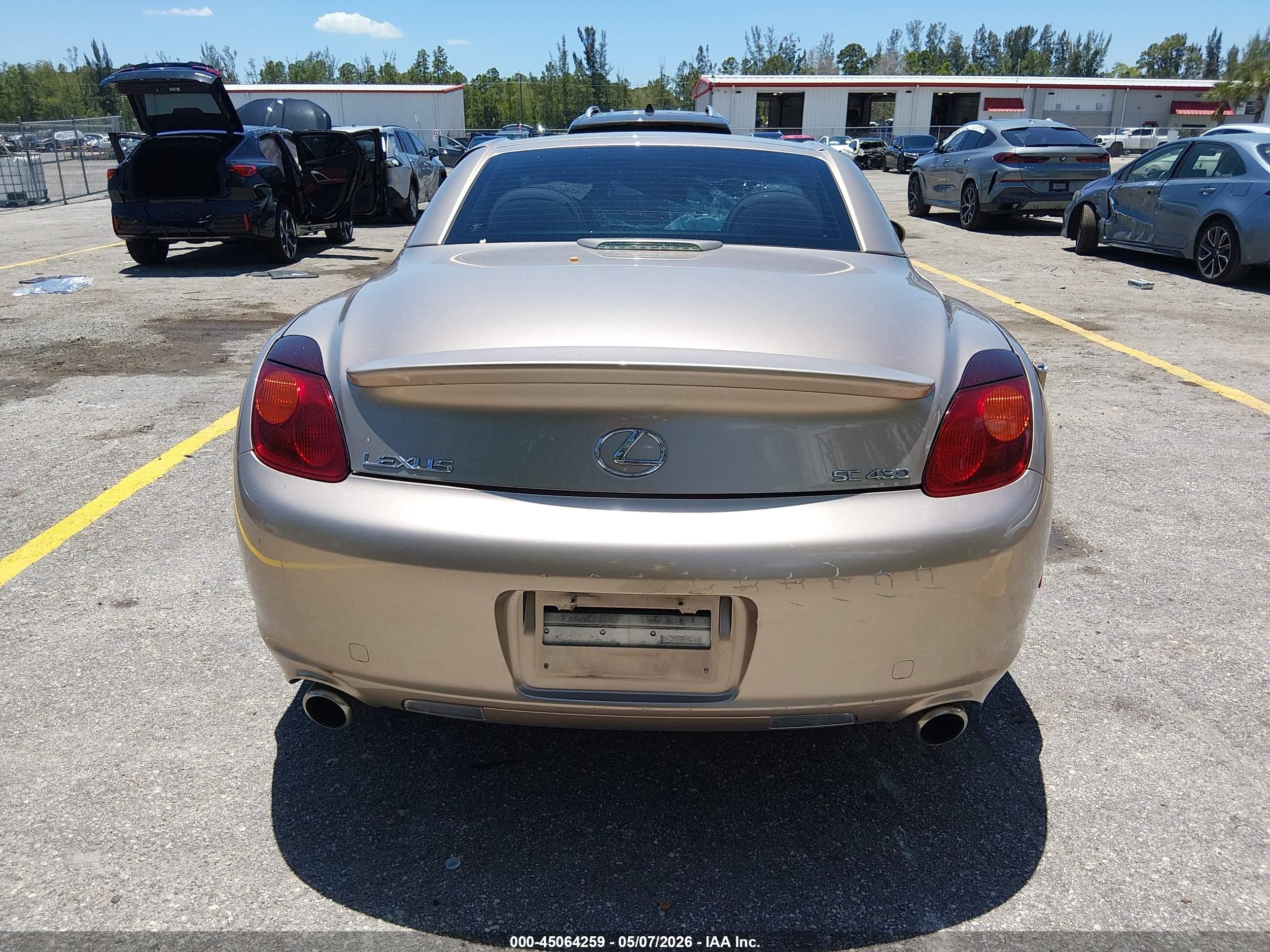 2005 Lexus Sc 430   Beige vin: JTHFN48YX50069748