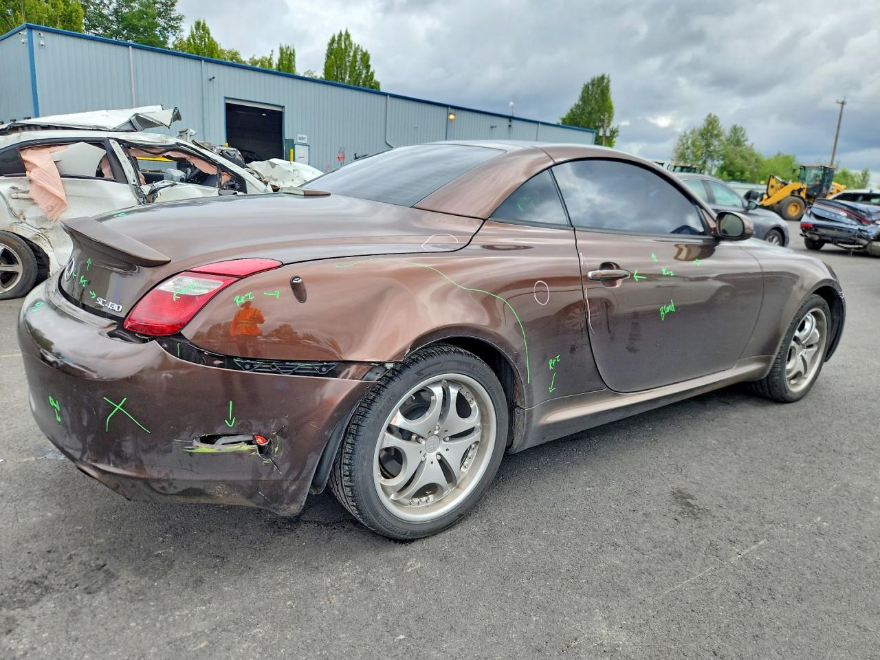 2006 Lexus Sc 430 Brown vin: JTHFN48YX69002354