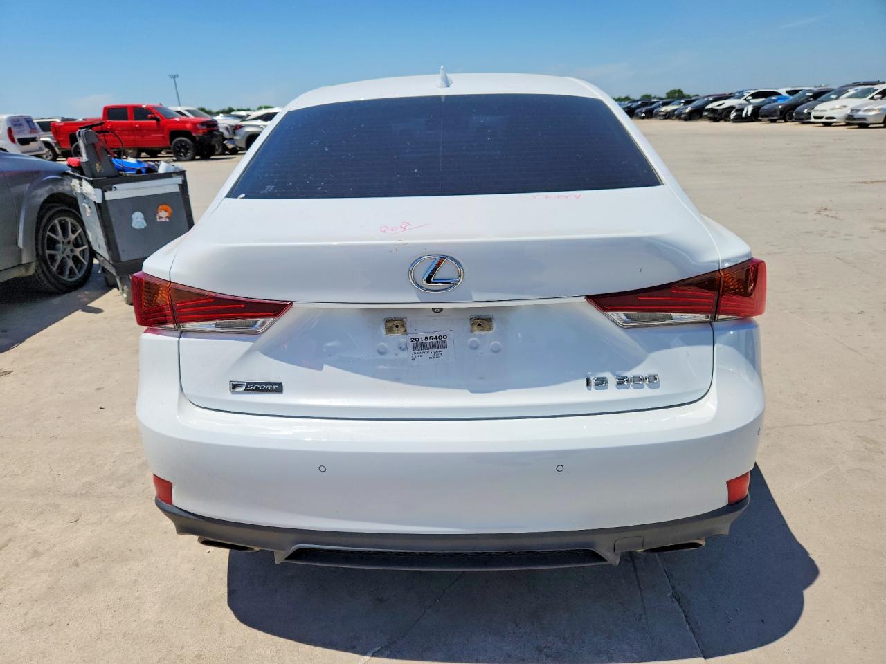 2020 Lexus Is 300 F Sport White vin: JTHGA1D2XL5103364