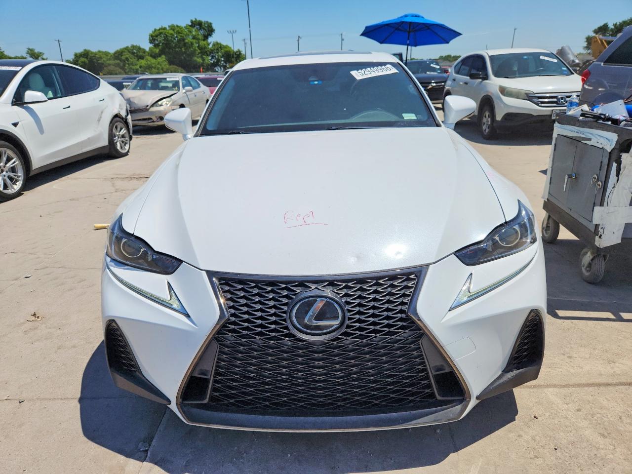 2020 Lexus Is 300 F Sport White vin: JTHGA1D2XL5103364