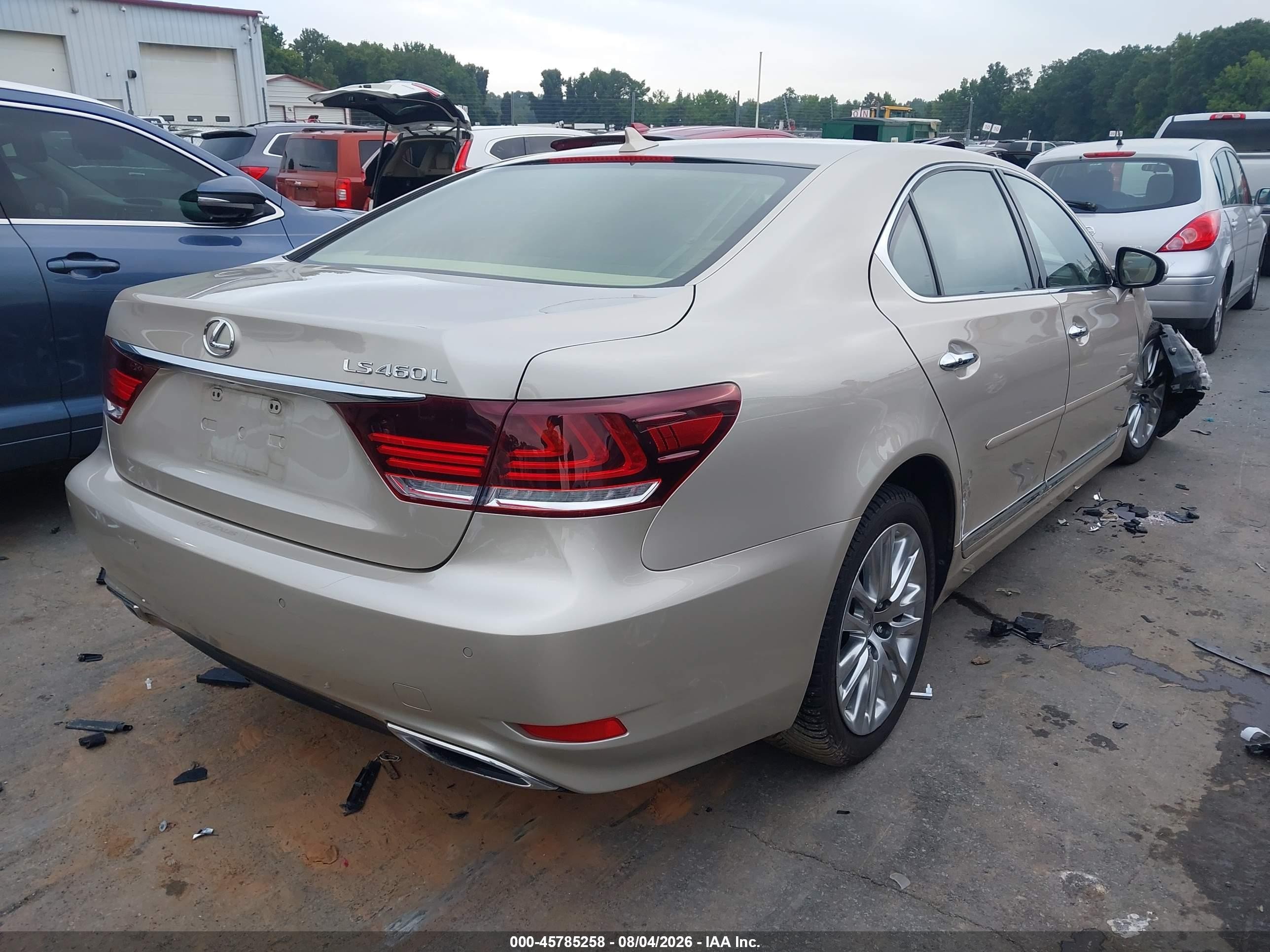 2013 Lexus Ls 460 L Champagne vin: JTHGL1EF4D5048374