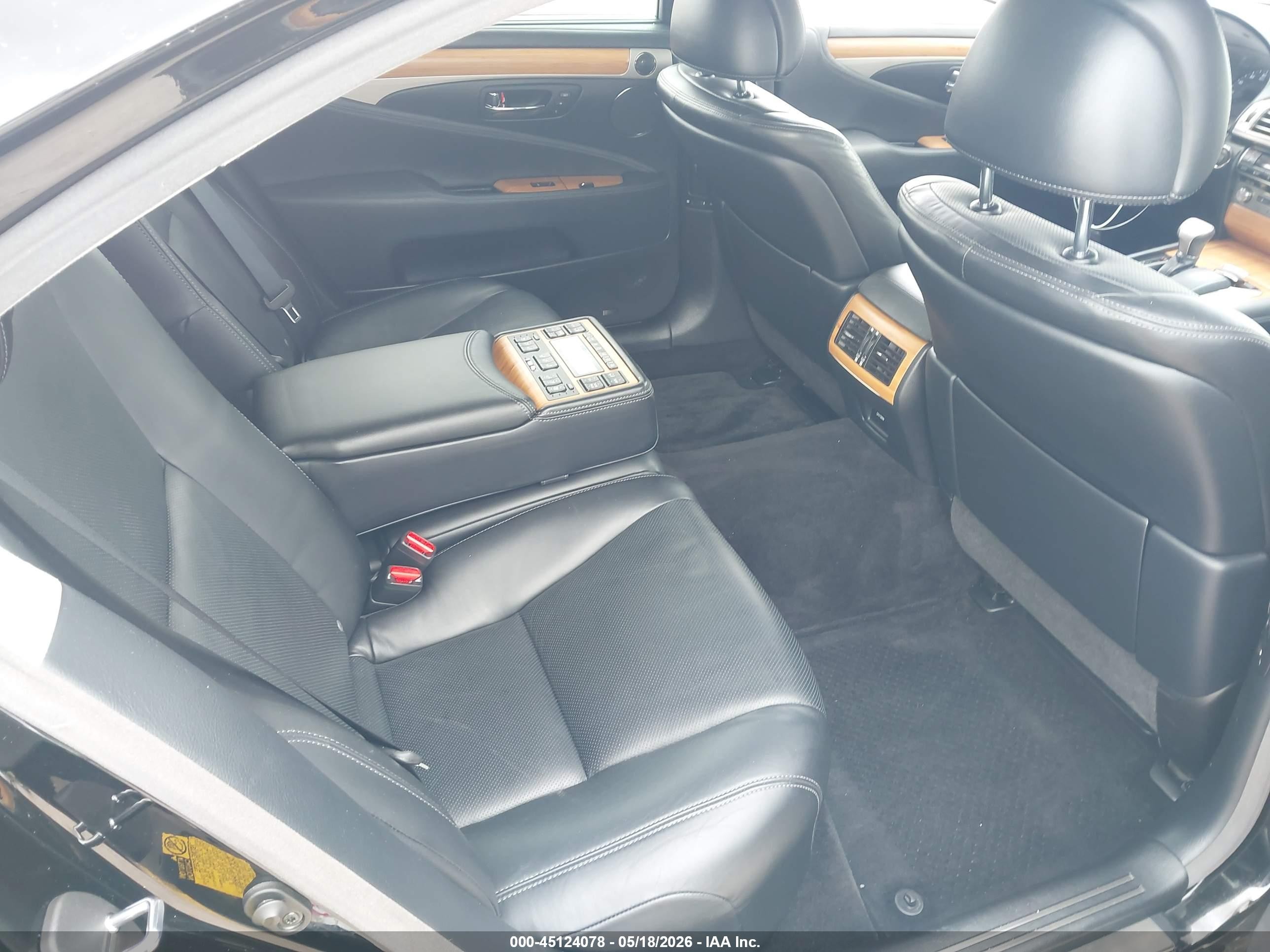 2014 Lexus Ls 460 L Black vin: JTHGL1EF9E5051367