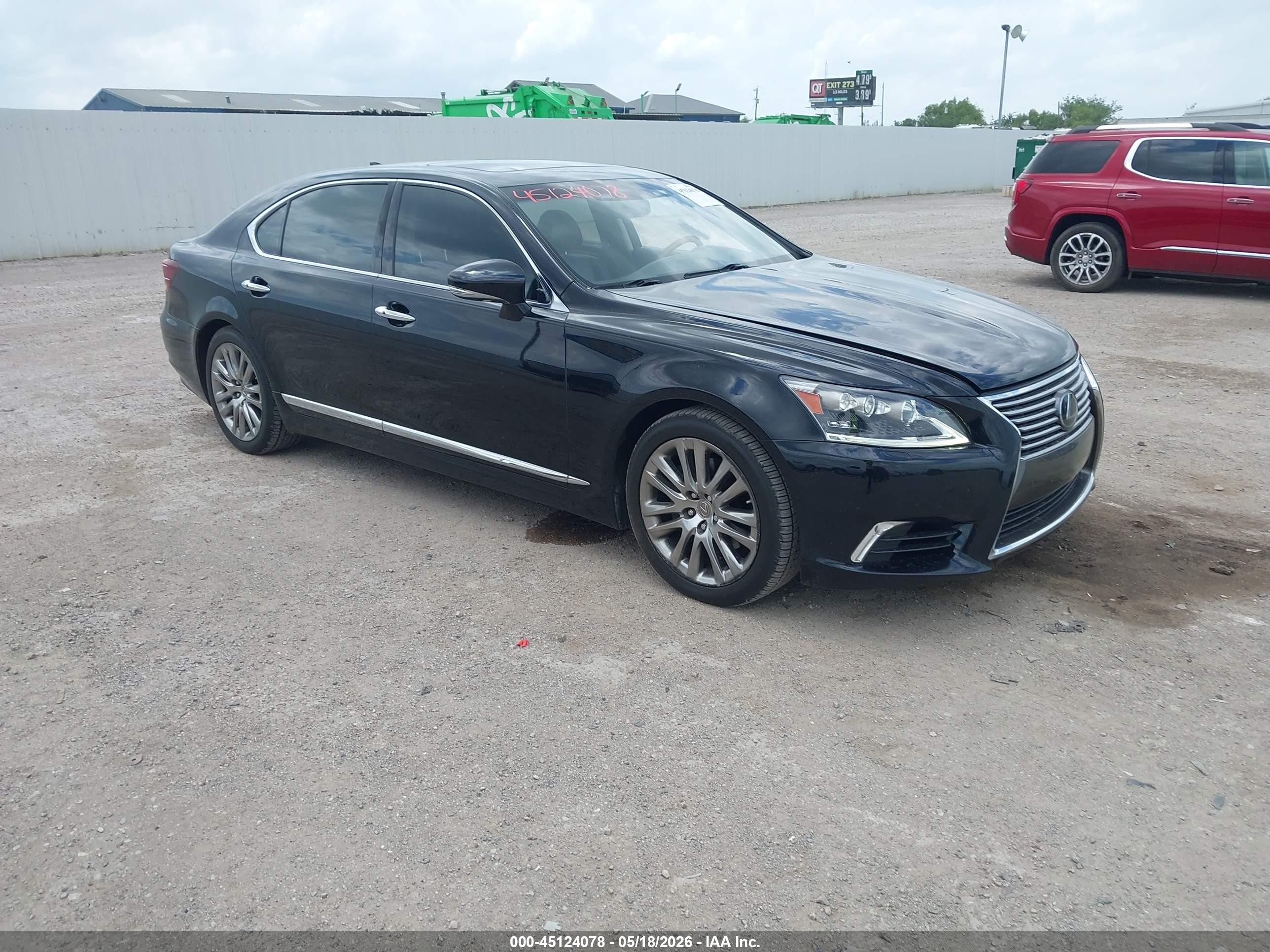 2014 Lexus Ls 460 L Black vin: JTHGL1EF9E5051367