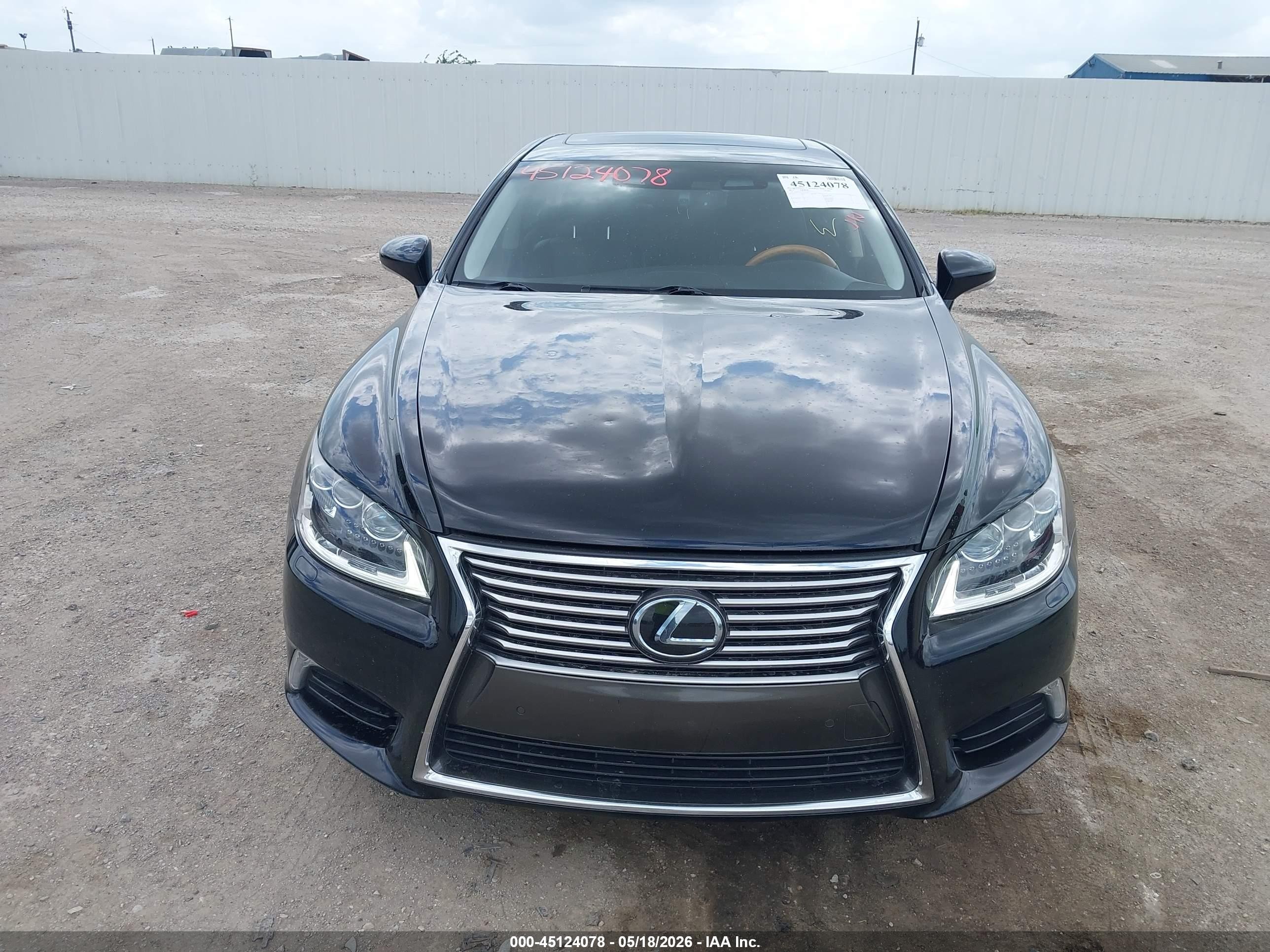 2014 Lexus Ls 460 L Black vin: JTHGL1EF9E5051367