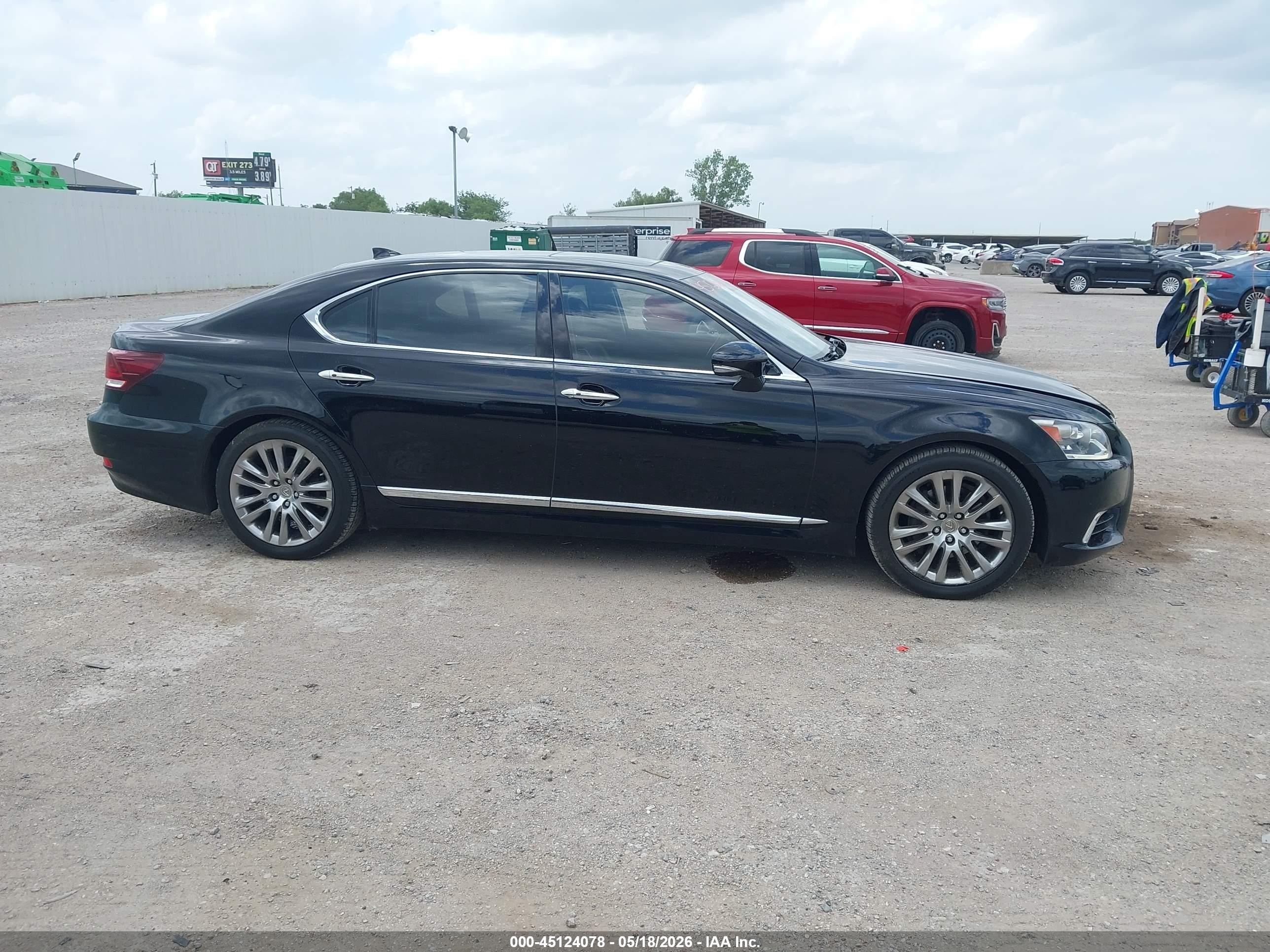2014 Lexus Ls 460 L Black vin: JTHGL1EF9E5051367