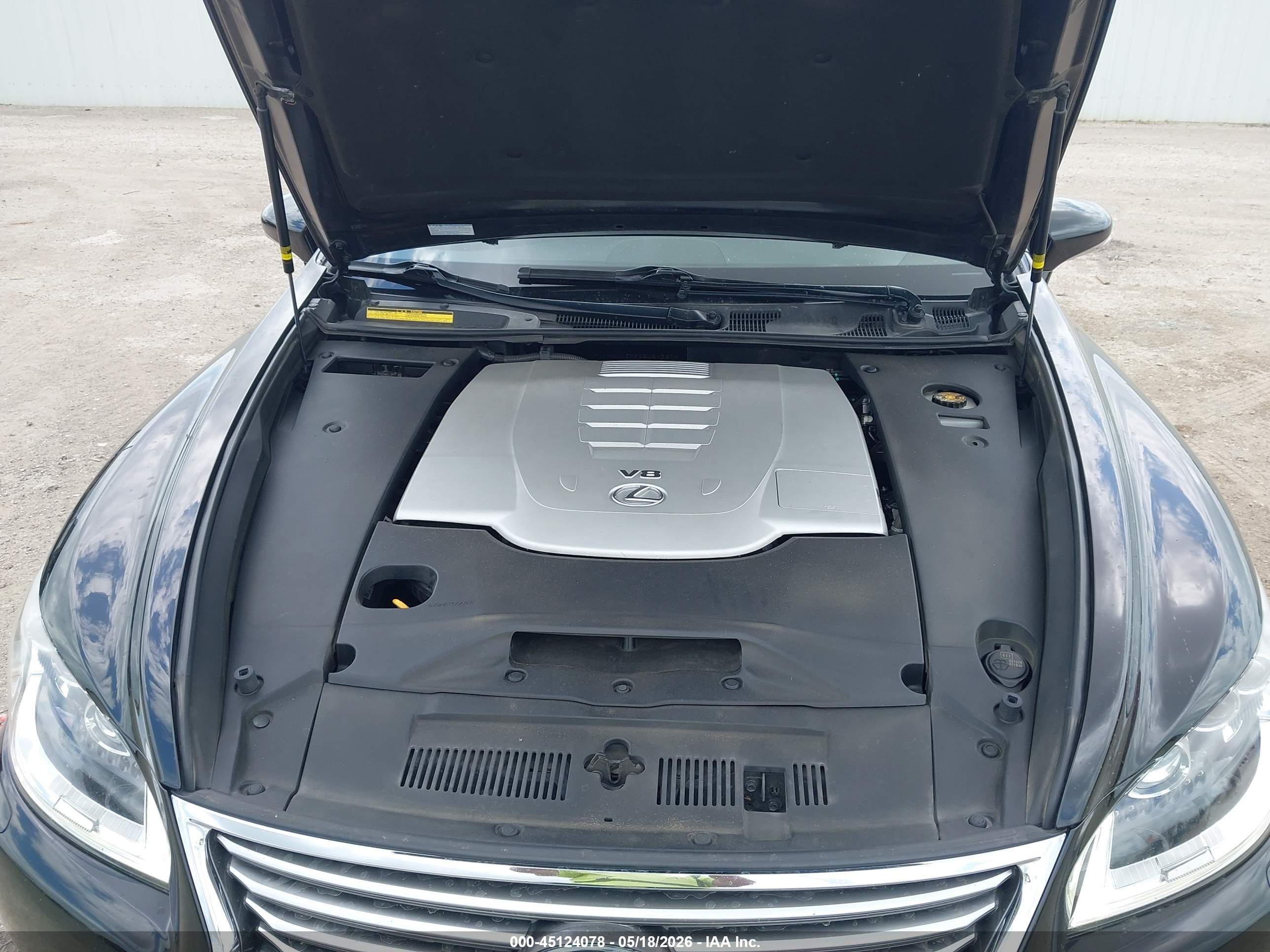 2014 Lexus Ls 460 L Black vin: JTHGL1EF9E5051367