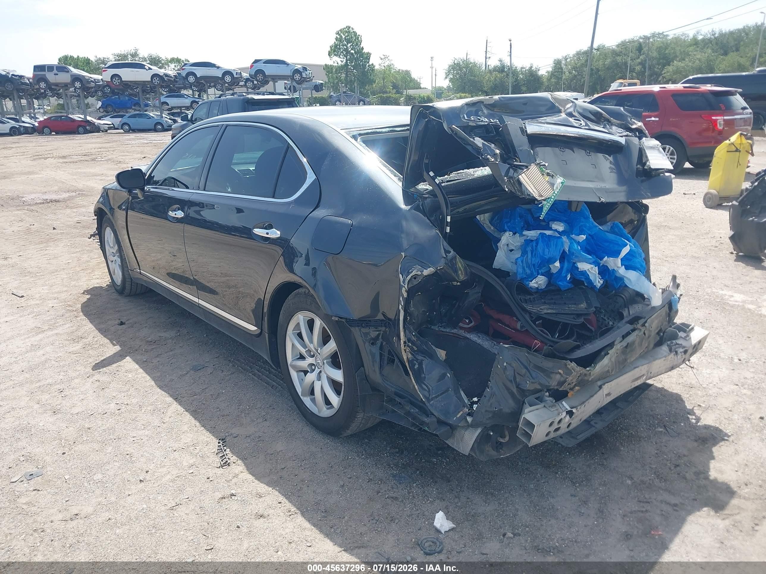 2007 Lexus Ls 460 L Gray vin: JTHGL46F075002075