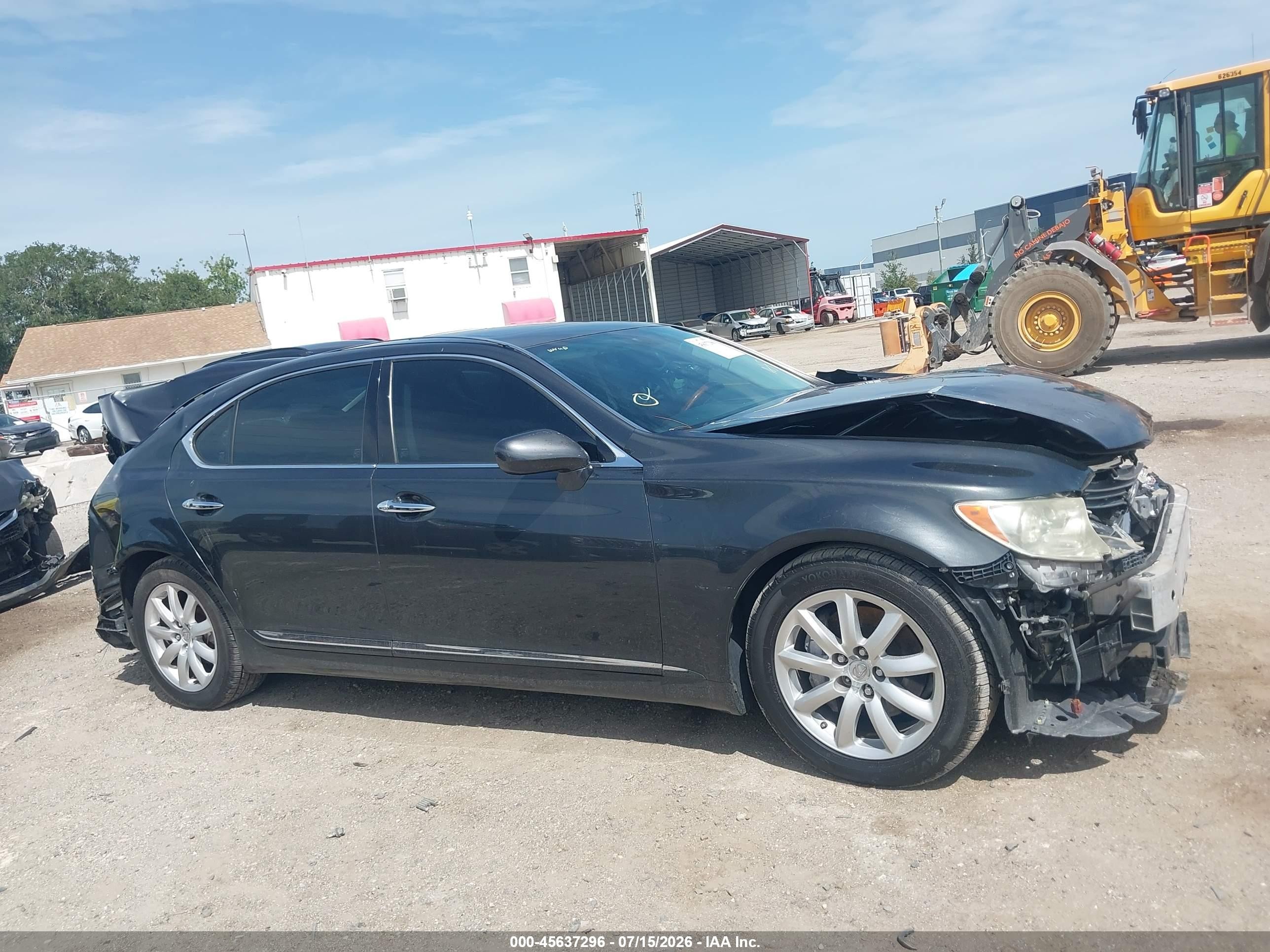 2007 Lexus Ls 460 L Gray vin: JTHGL46F075002075