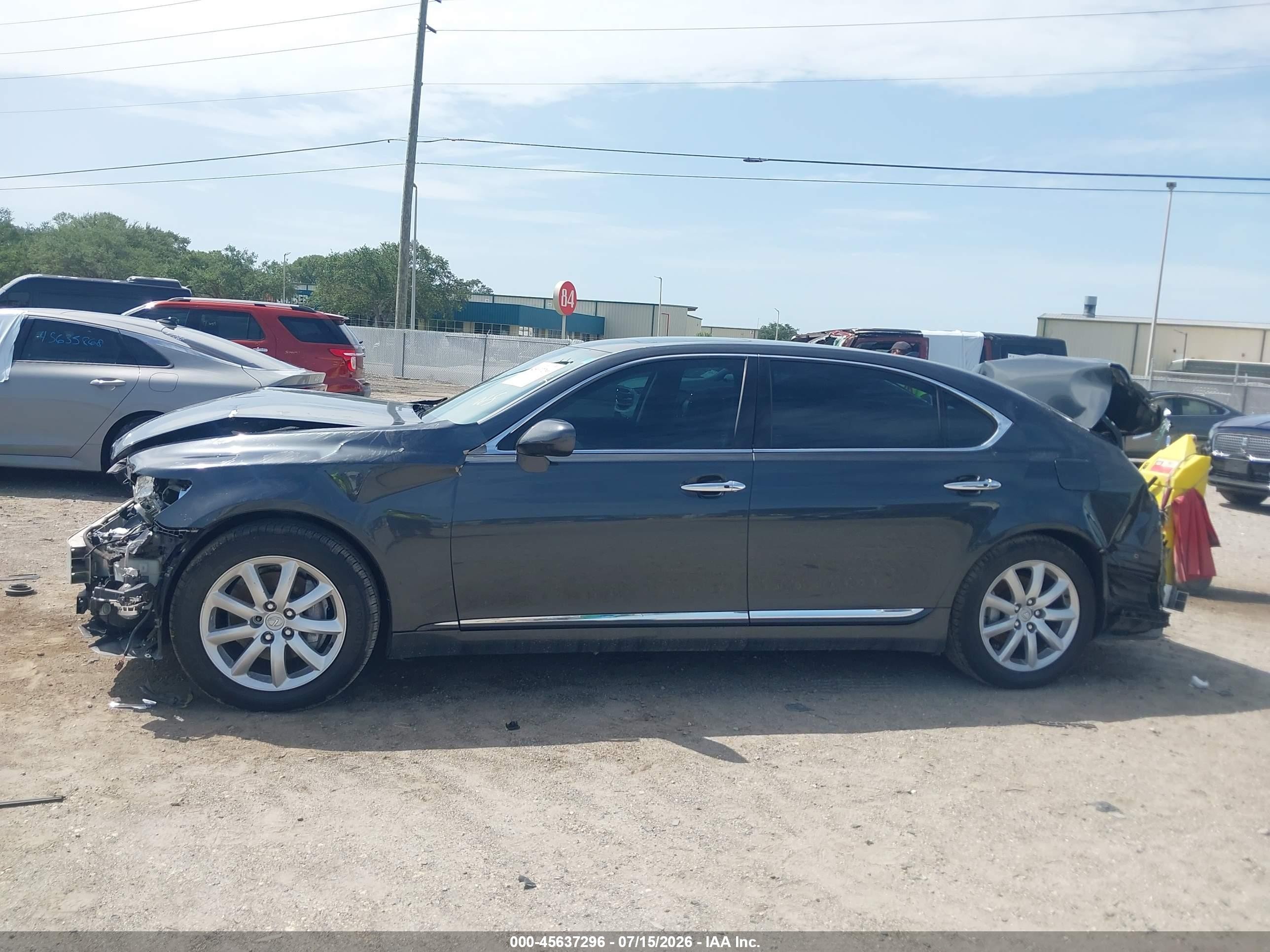 2007 Lexus Ls 460 L Gray vin: JTHGL46F075002075