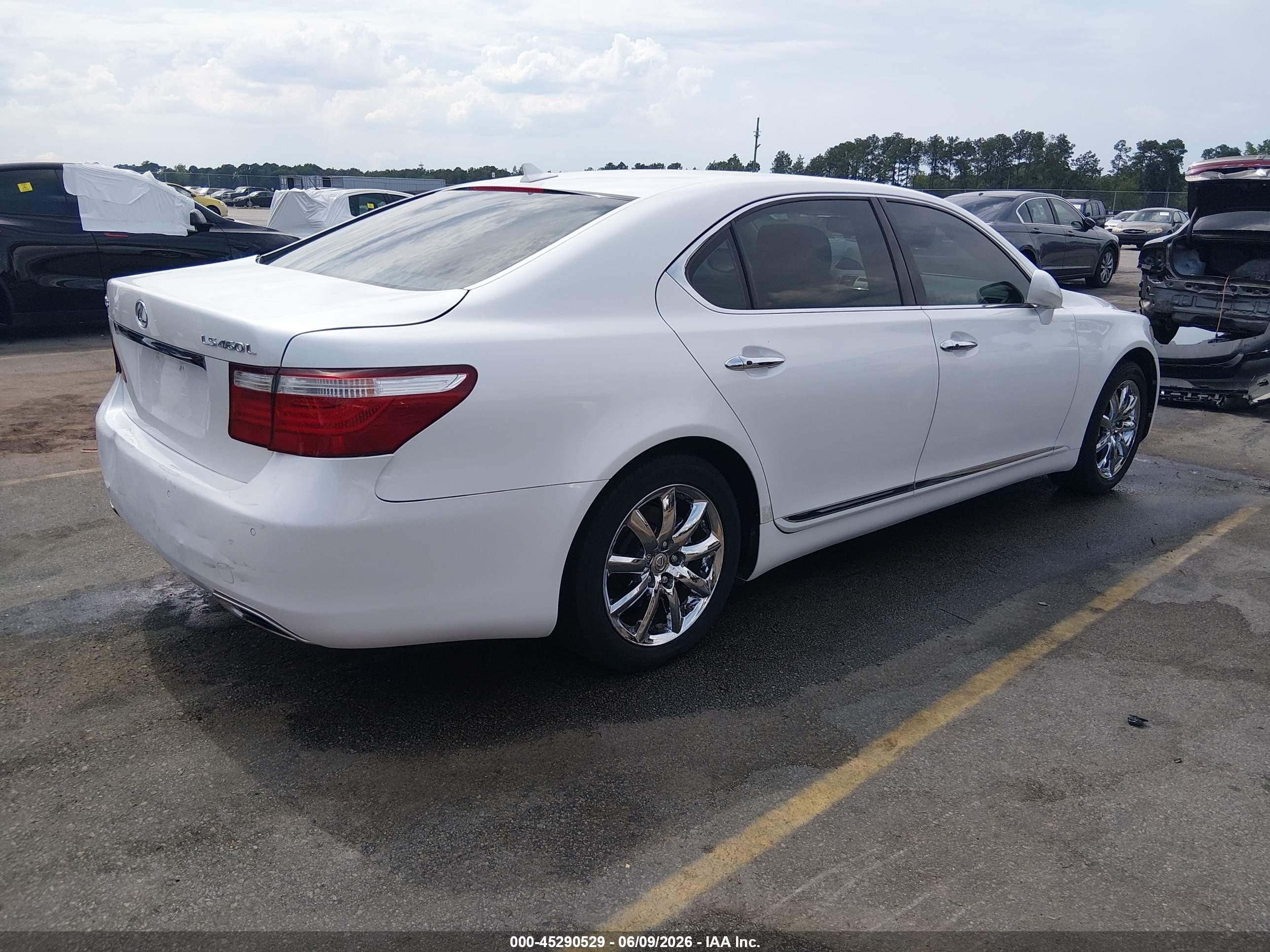 2007 Lexus Ls 460 L White vin: JTHGL46F075013240
