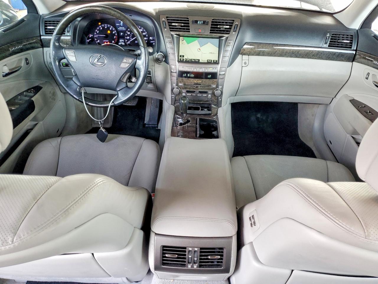 2009 Lexus Ls 460l Black vin: JTHGL46F095033538