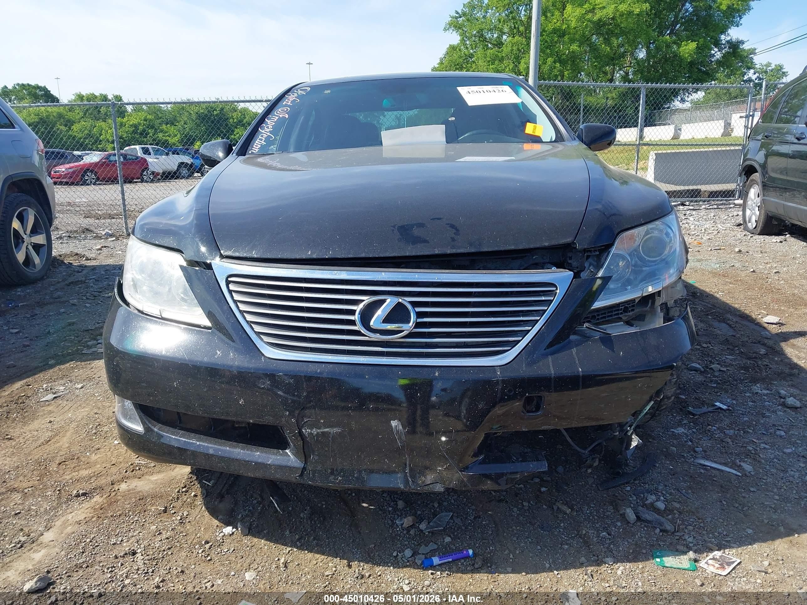 2008 Lexus Ls 460 L Black vin: JTHGL46F185029433