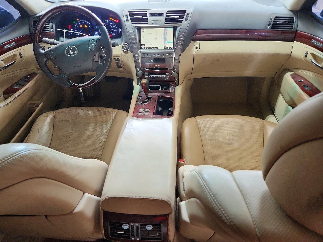 2009 Lexus Ls 460l Black vin: JTHGL46F195034746