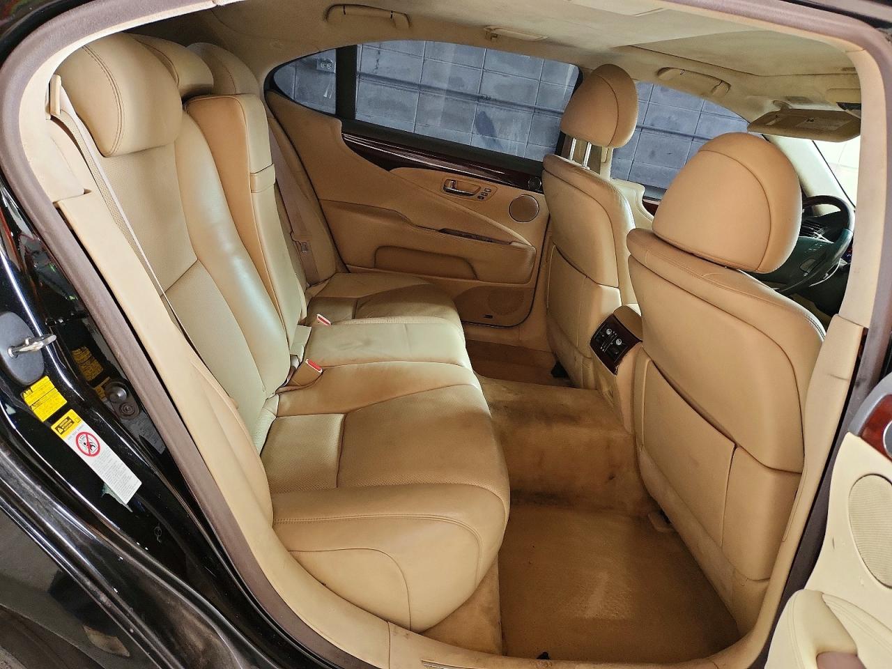 2009 Lexus Ls 460l Black vin: JTHGL46F195034746