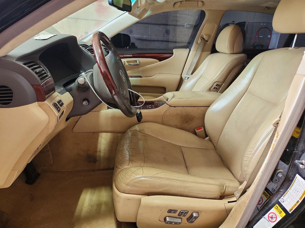 2009 Lexus Ls 460l Black vin: JTHGL46F195034746