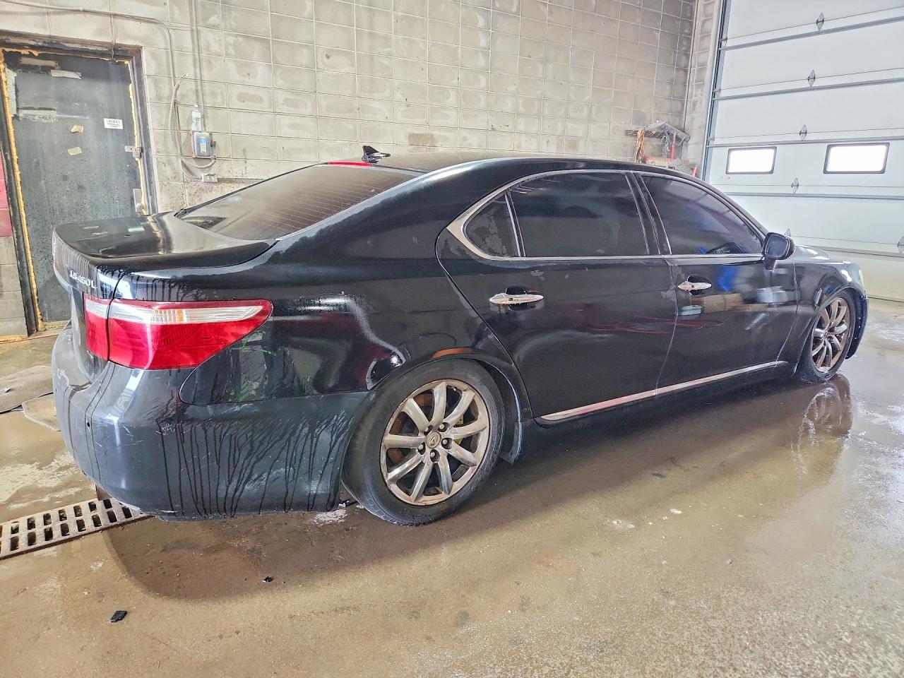 2009 Lexus Ls 460l Black vin: JTHGL46F195034746