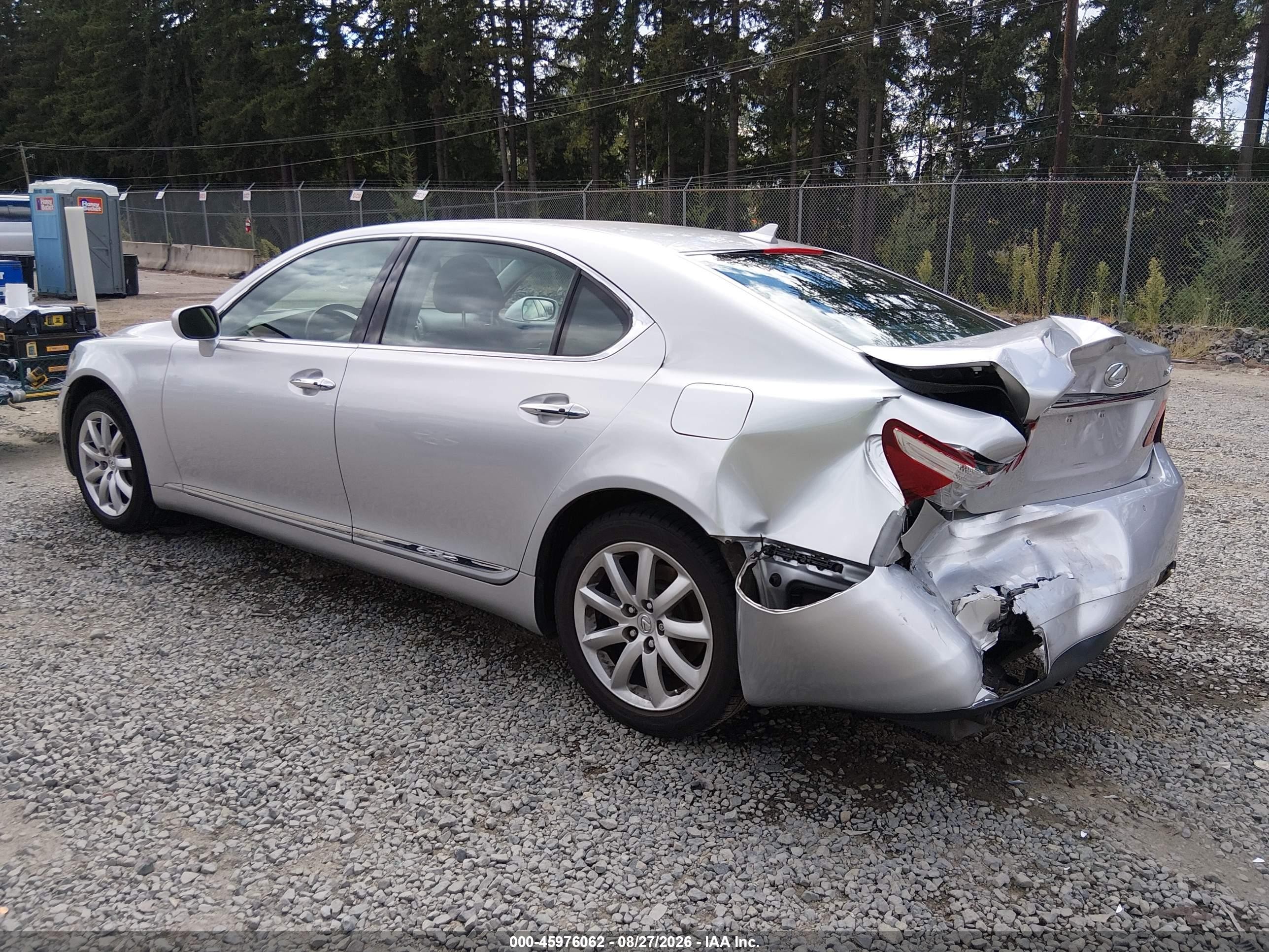 2007 Lexus Ls 460 L Silver vin: JTHGL46F275002191