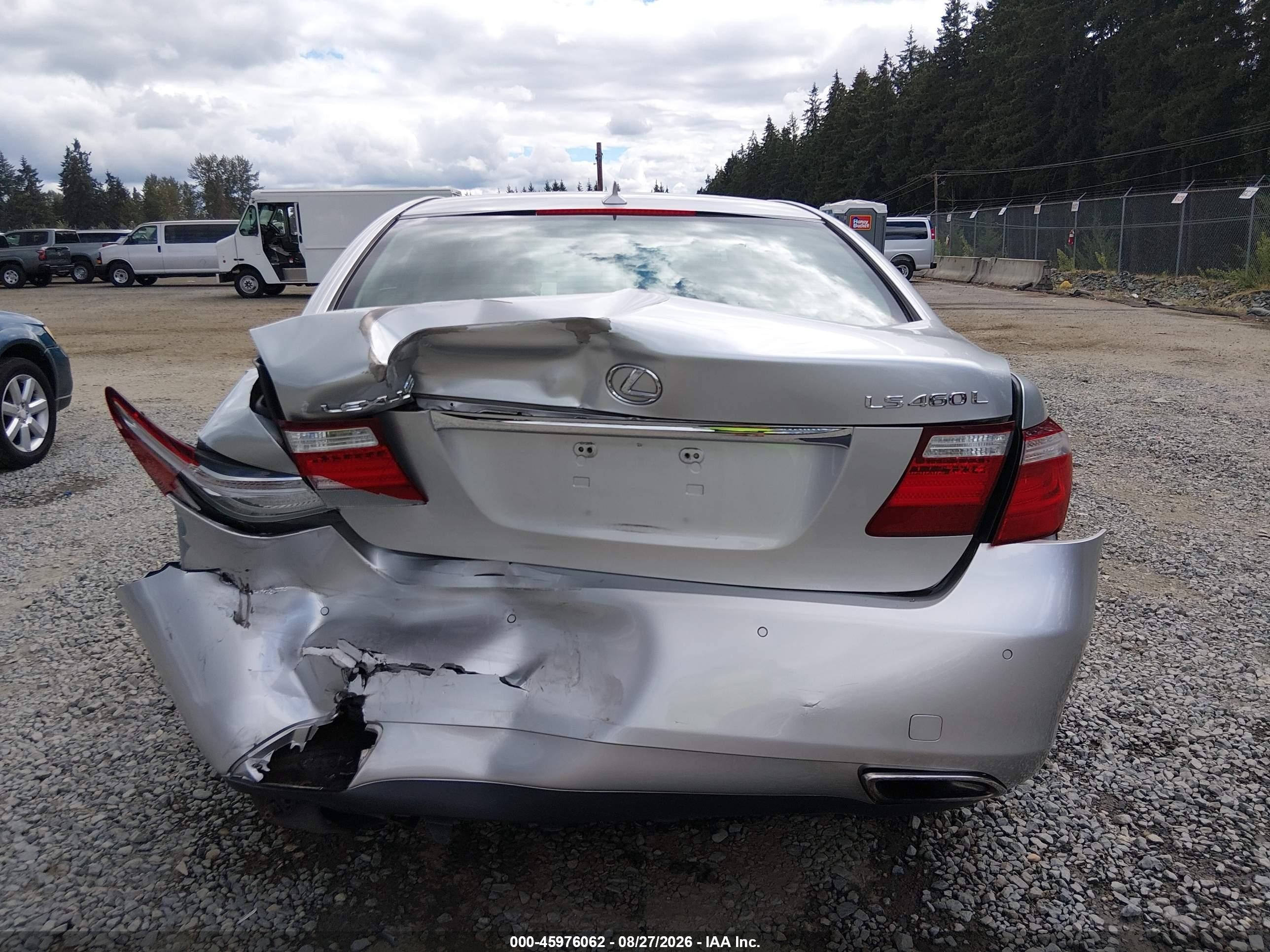2007 Lexus Ls 460 L Silver vin: JTHGL46F275002191