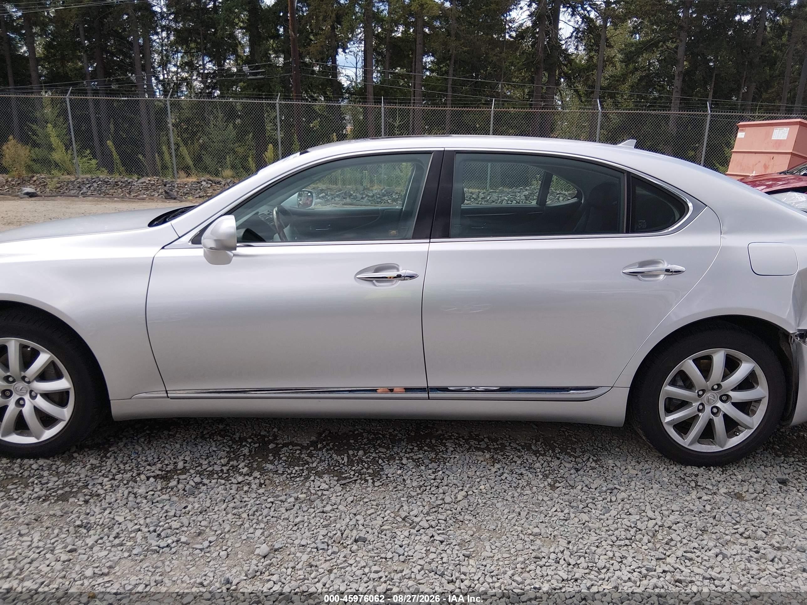 2007 Lexus Ls 460 L Silver vin: JTHGL46F275002191