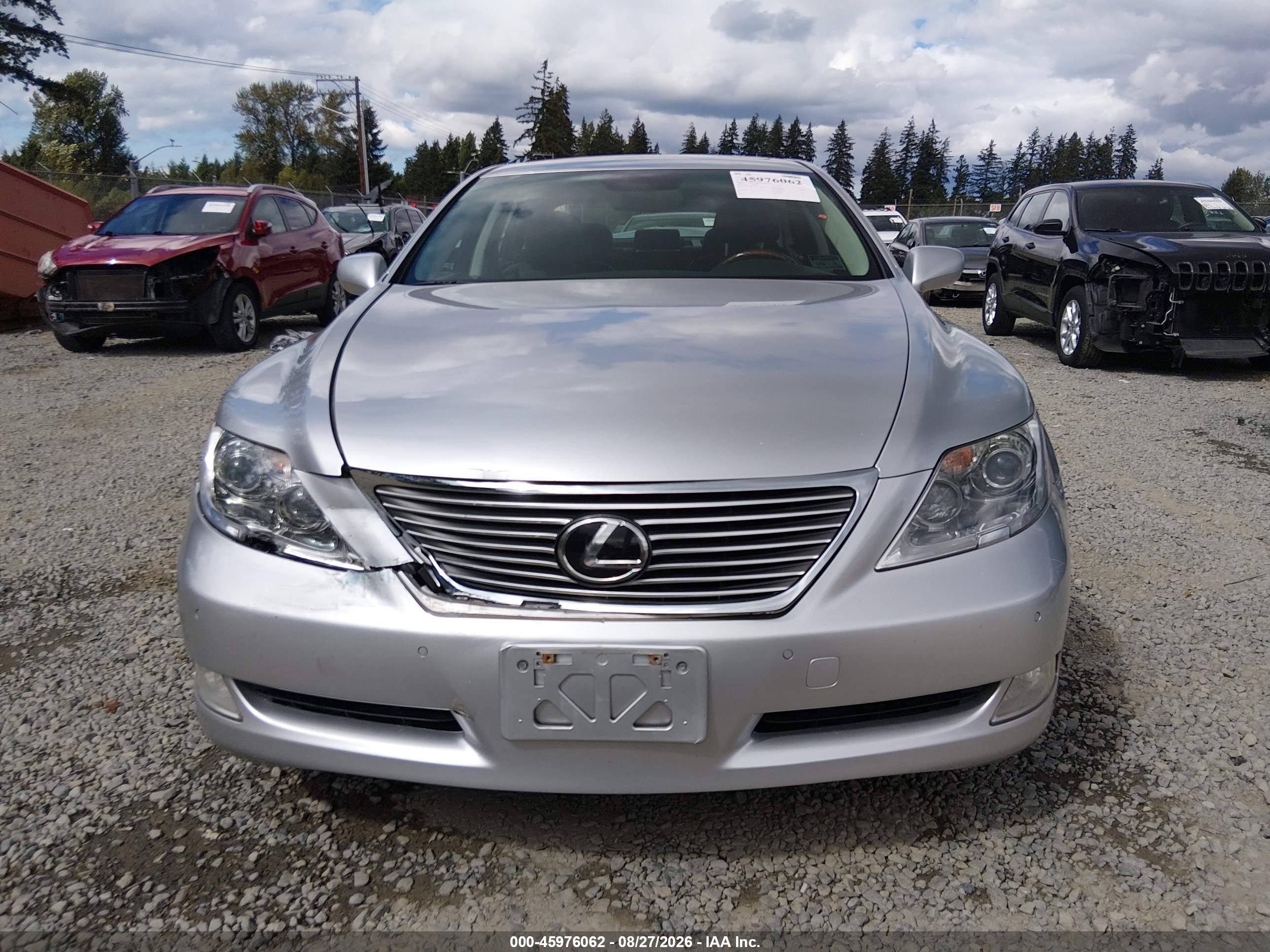 2007 Lexus Ls 460 L Silver vin: JTHGL46F275002191
