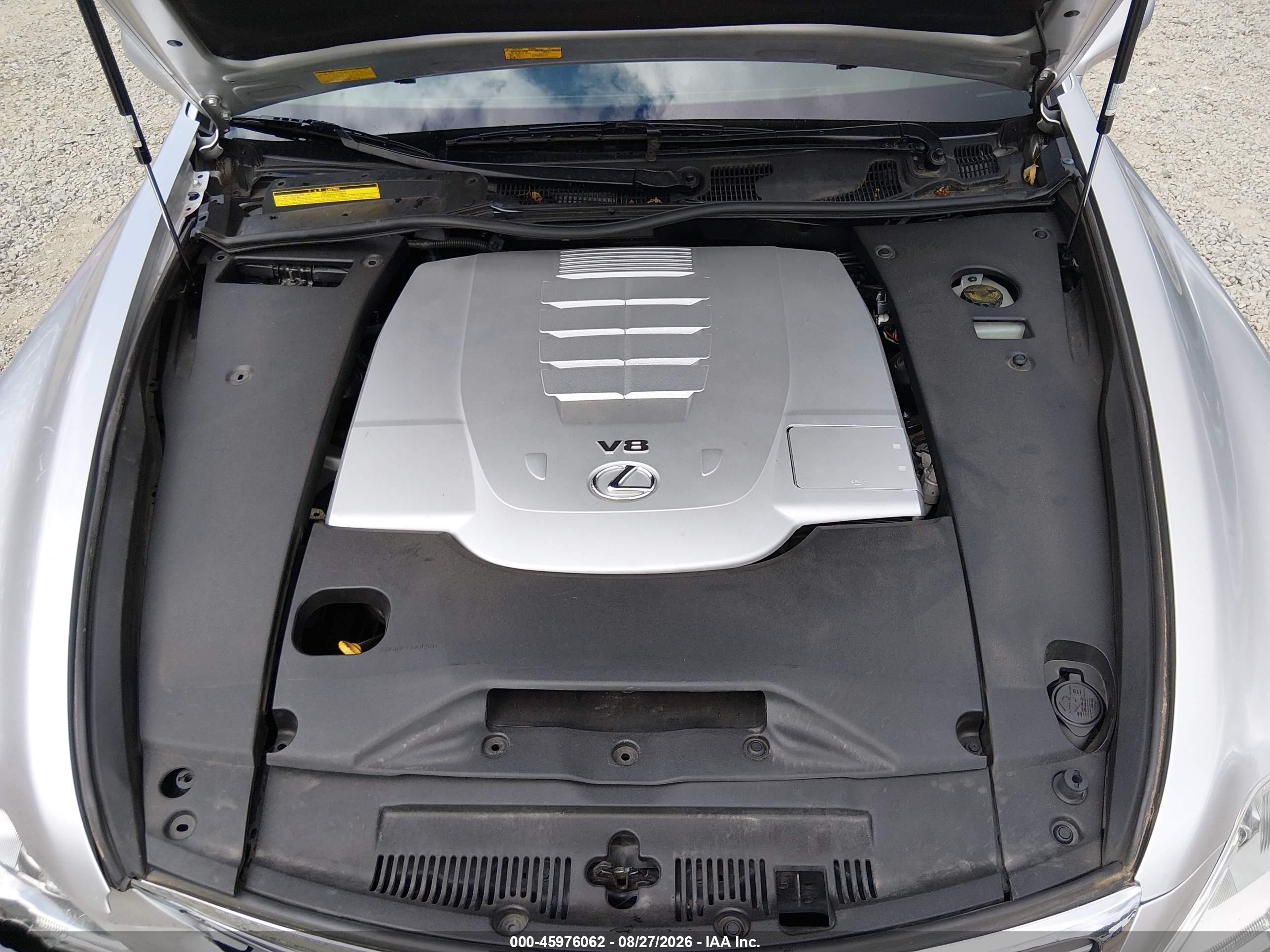 2007 Lexus Ls 460 L Silver vin: JTHGL46F275002191