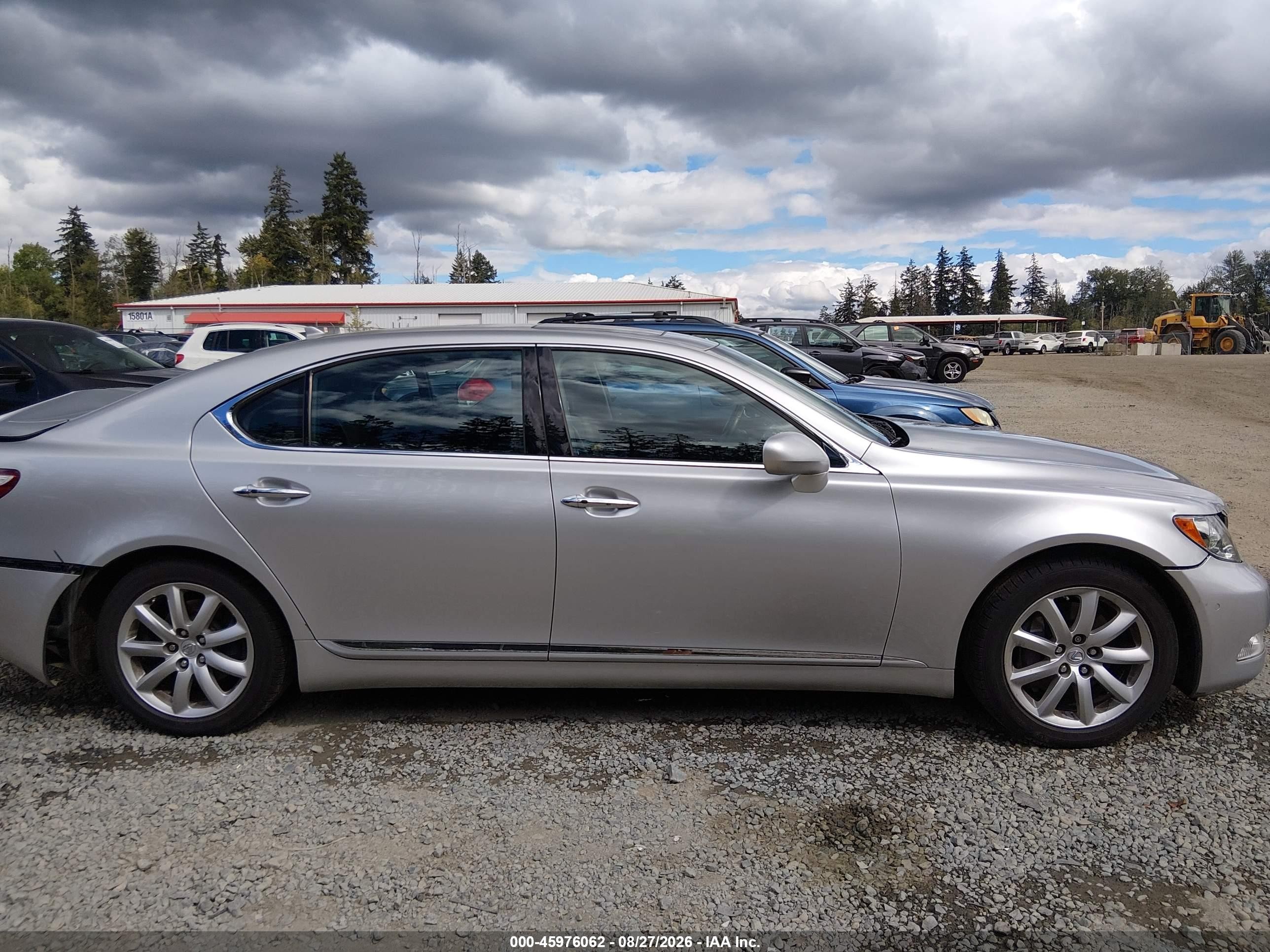 2007 Lexus Ls 460 L Silver vin: JTHGL46F275002191