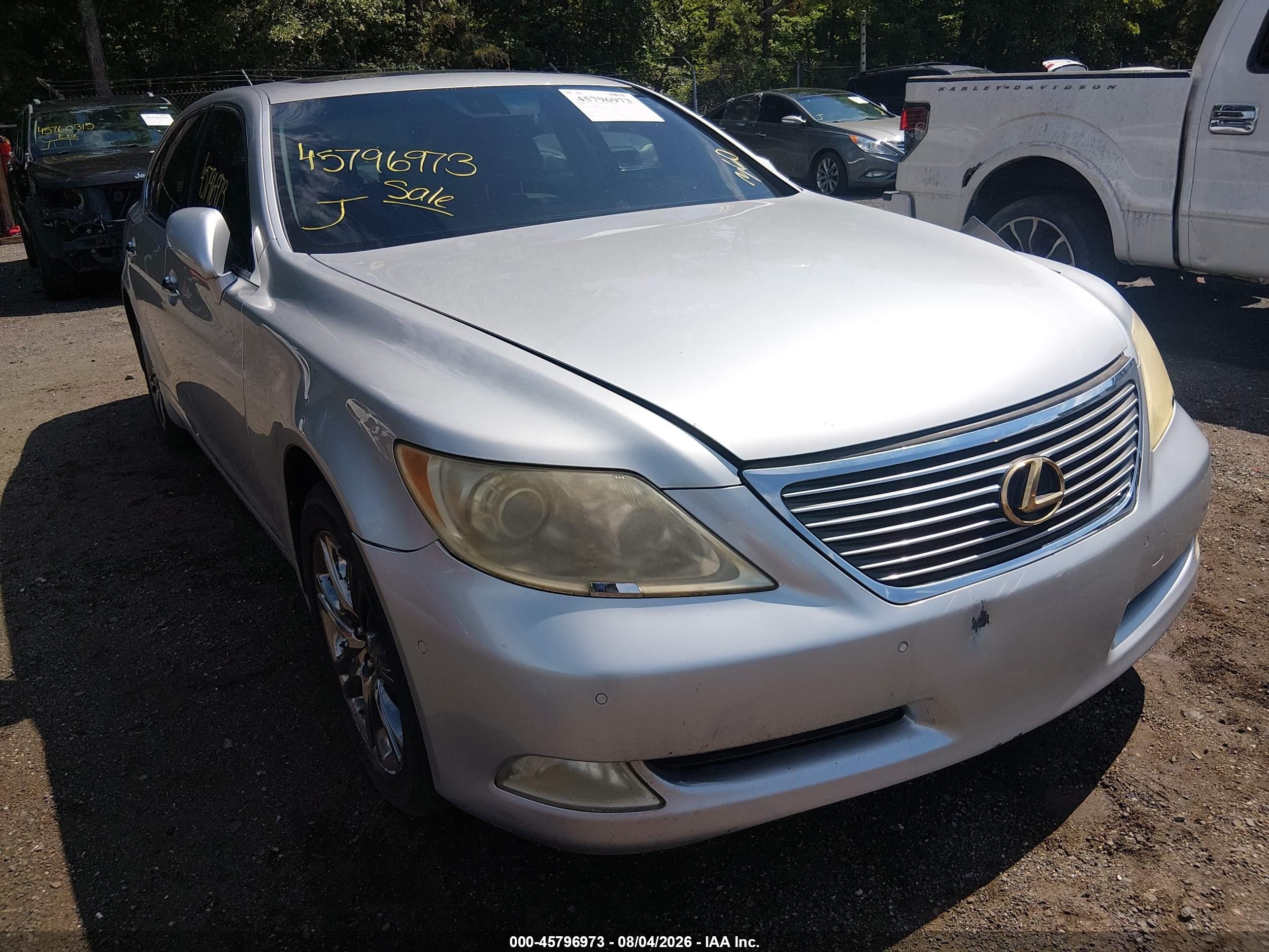 2007 Lexus Ls 460 L Silver vin: JTHGL46F275011070