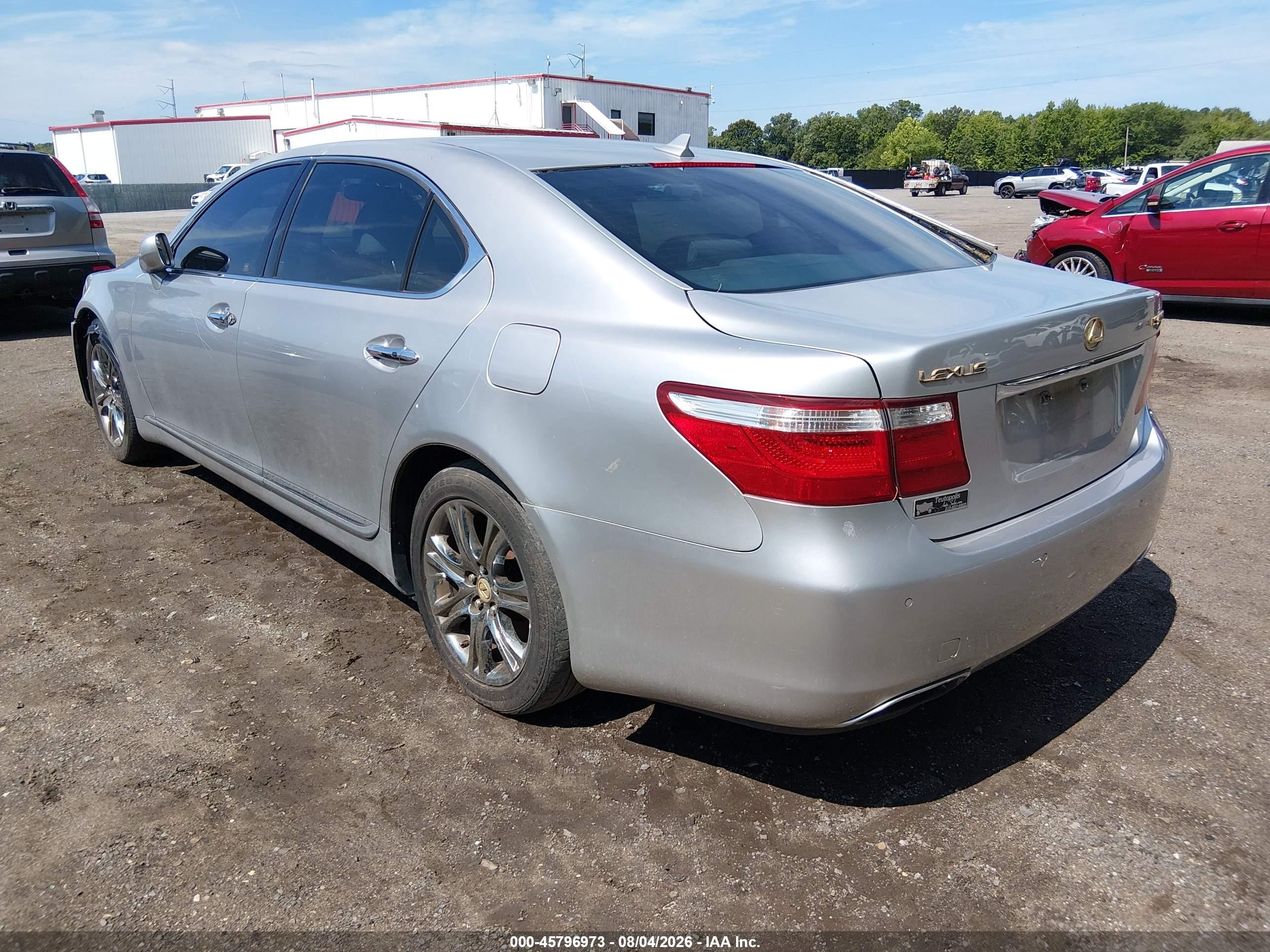 2007 Lexus Ls 460 L Silver vin: JTHGL46F275011070