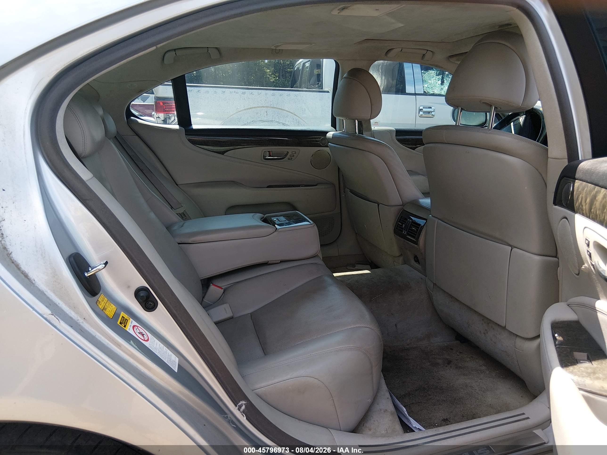 2007 Lexus Ls 460 L Silver vin: JTHGL46F275011070