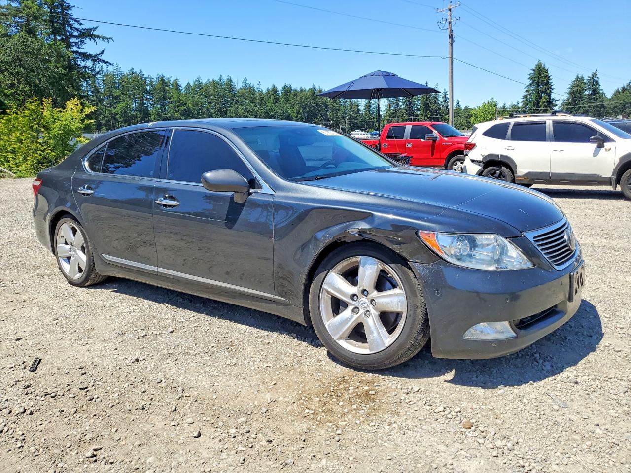 2007 Lexus Ls 460l Gray vin: JTHGL46F275017953
