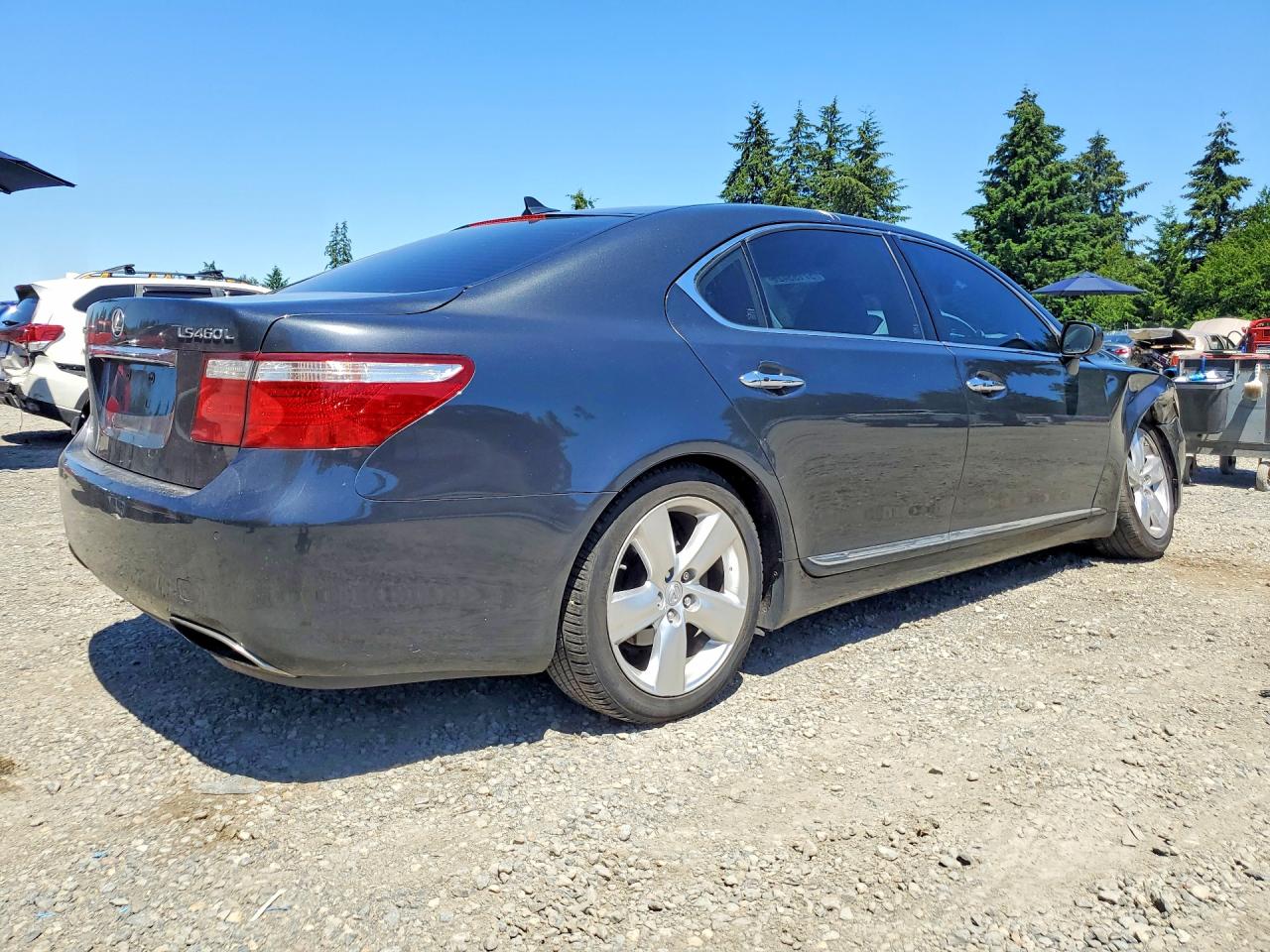 2007 Lexus Ls 460l Gray vin: JTHGL46F275017953