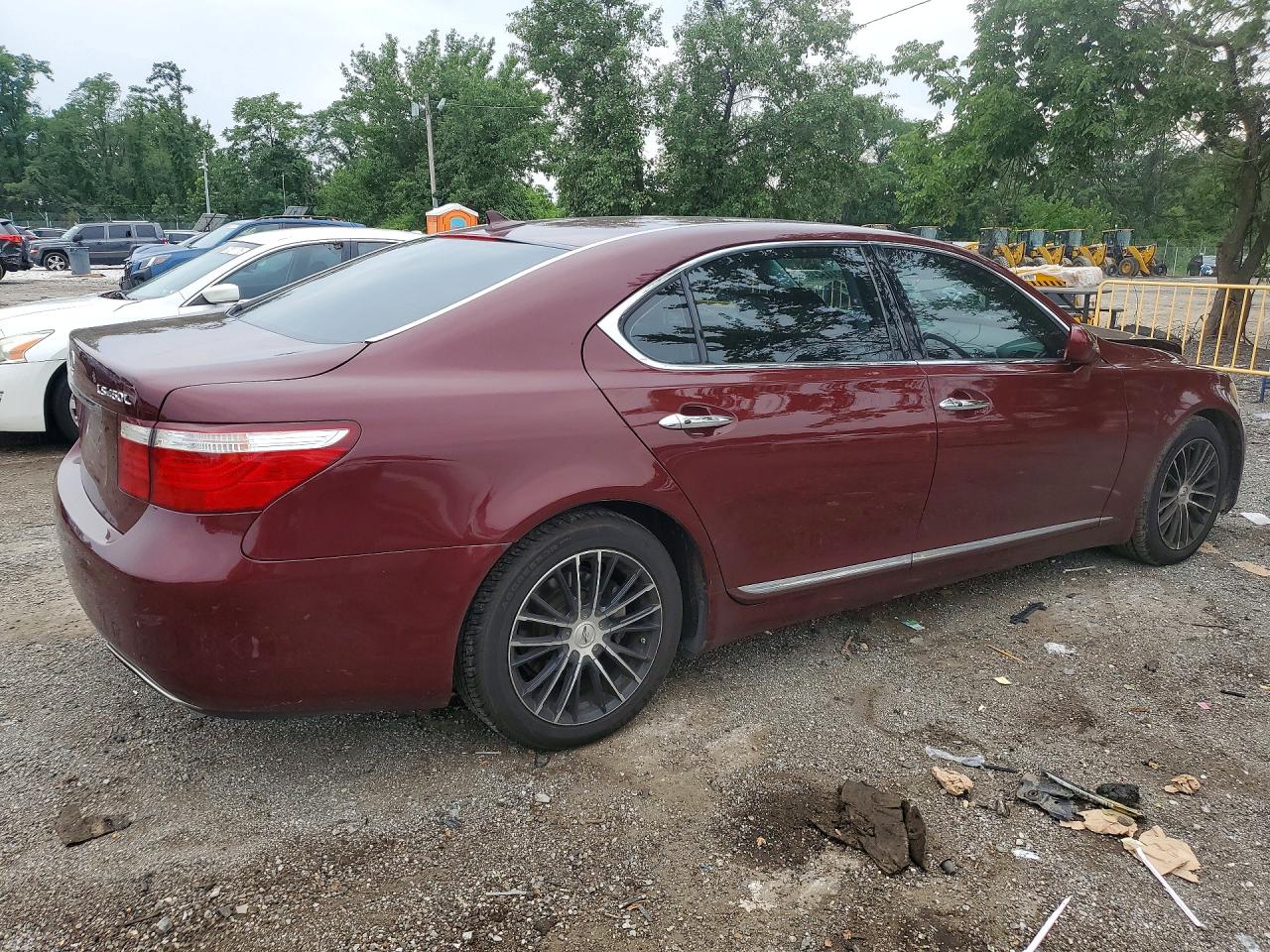 2008 Lexus Ls 460l Red vin: JTHGL46F385022337