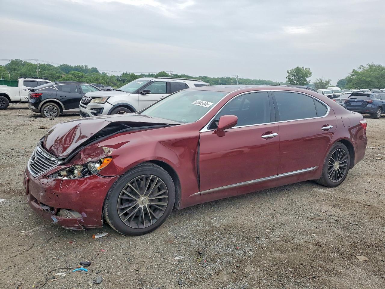 2008 Lexus Ls 460l Red vin: JTHGL46F385022337