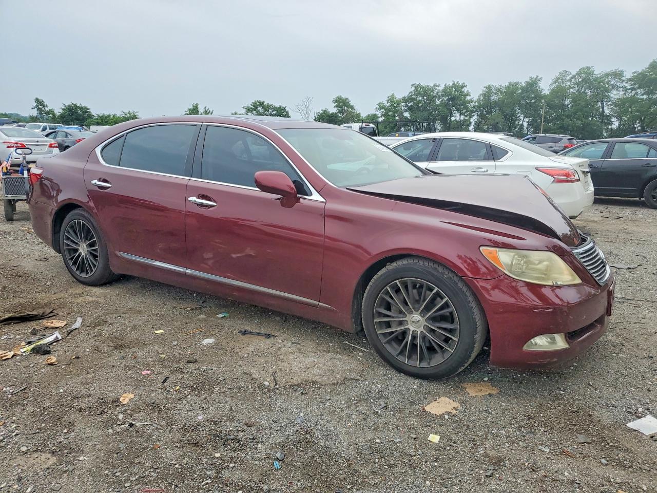 2008 Lexus Ls 460l Red vin: JTHGL46F385022337