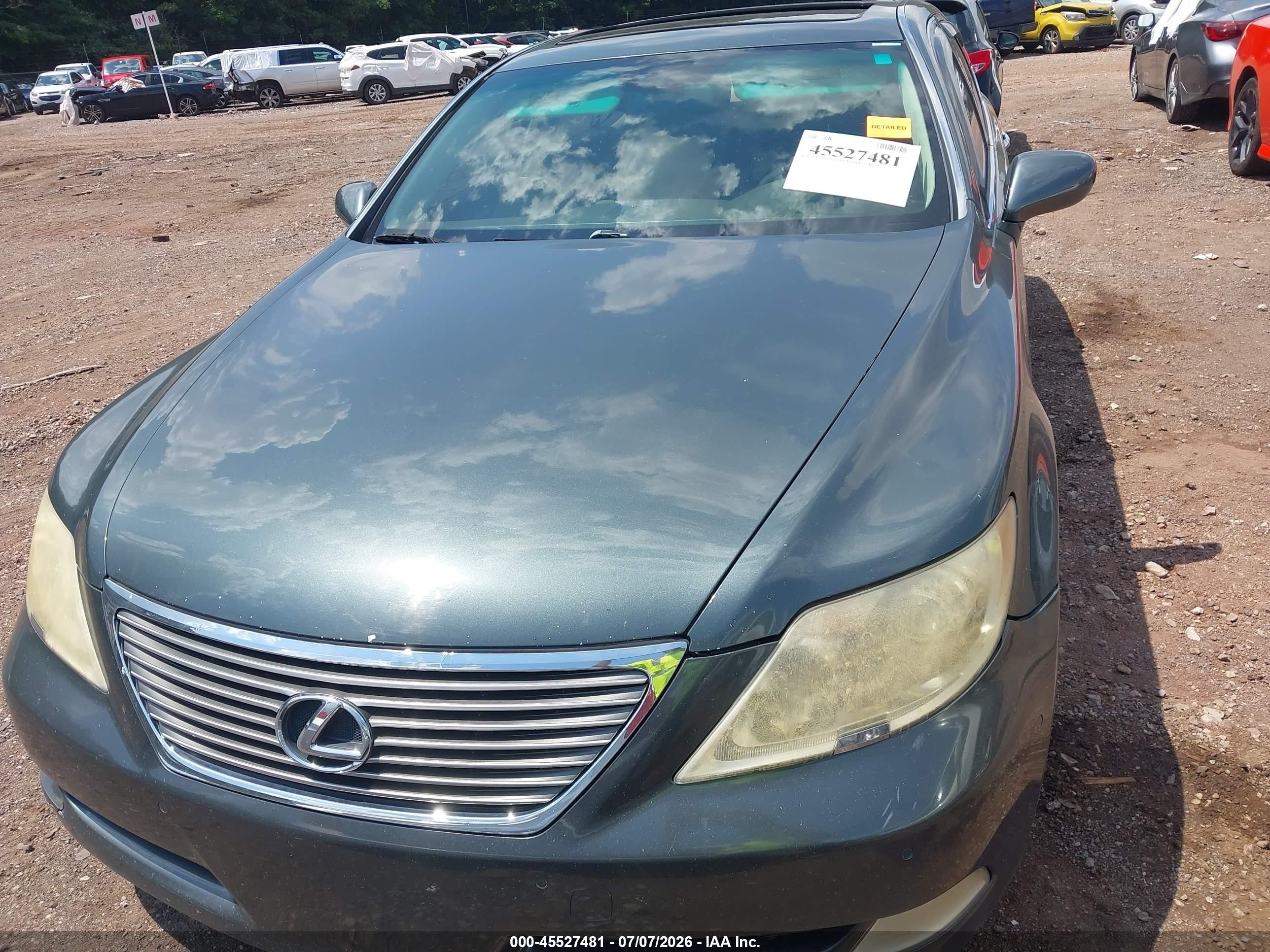 2008 Lexus Ls 460 L Gray vin: JTHGL46F385022998
