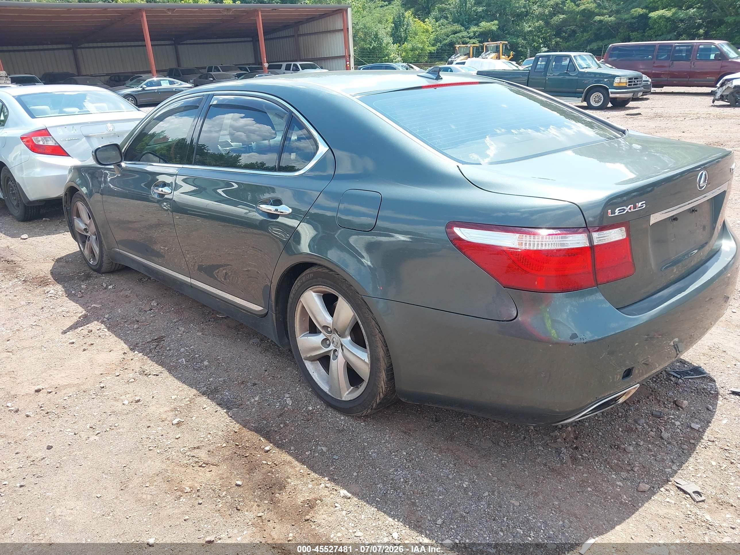 2008 Lexus Ls 460 L Gray vin: JTHGL46F385022998