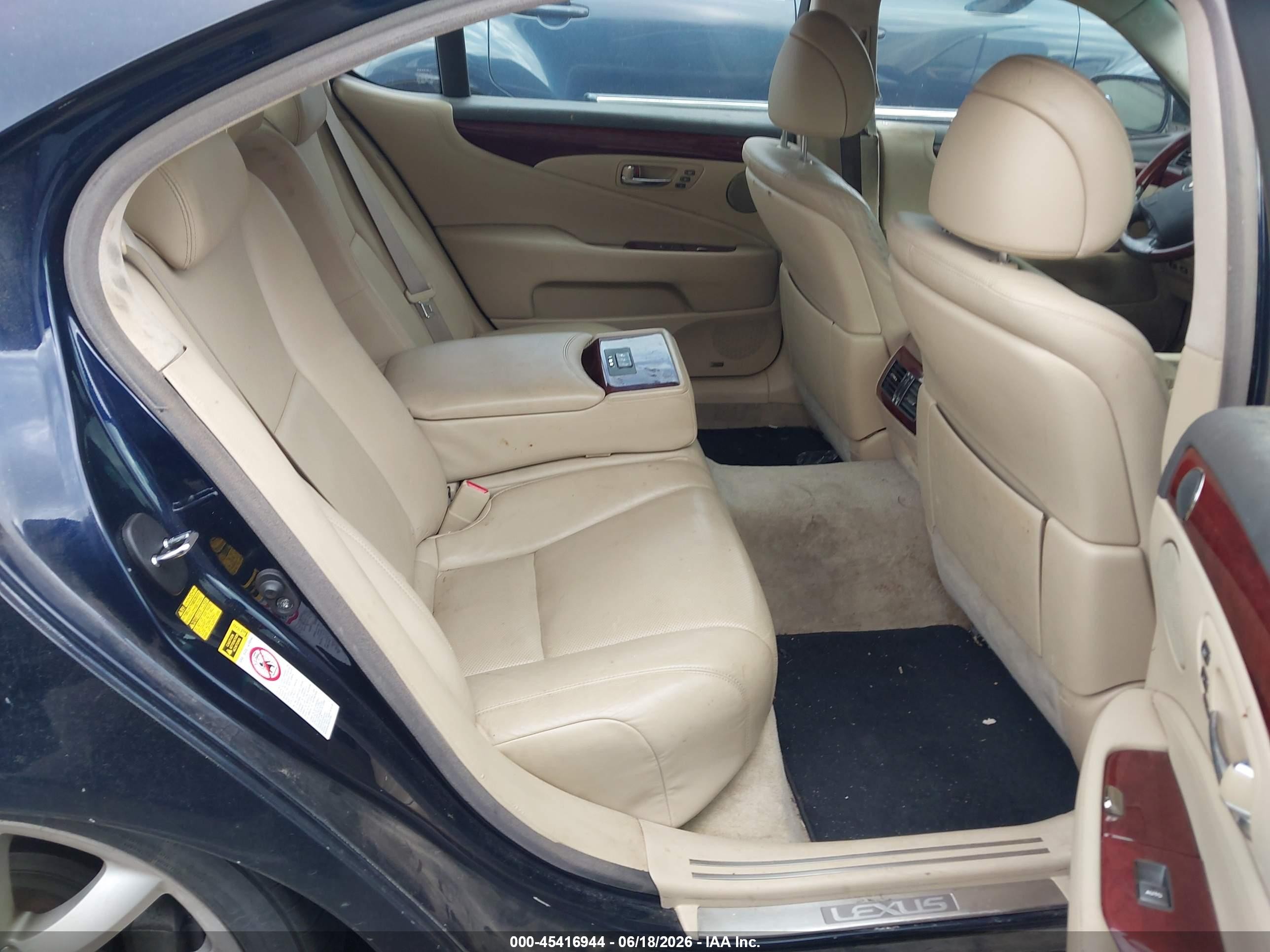 2008 Lexus Ls 460 L Blue vin: JTHGL46F385024492