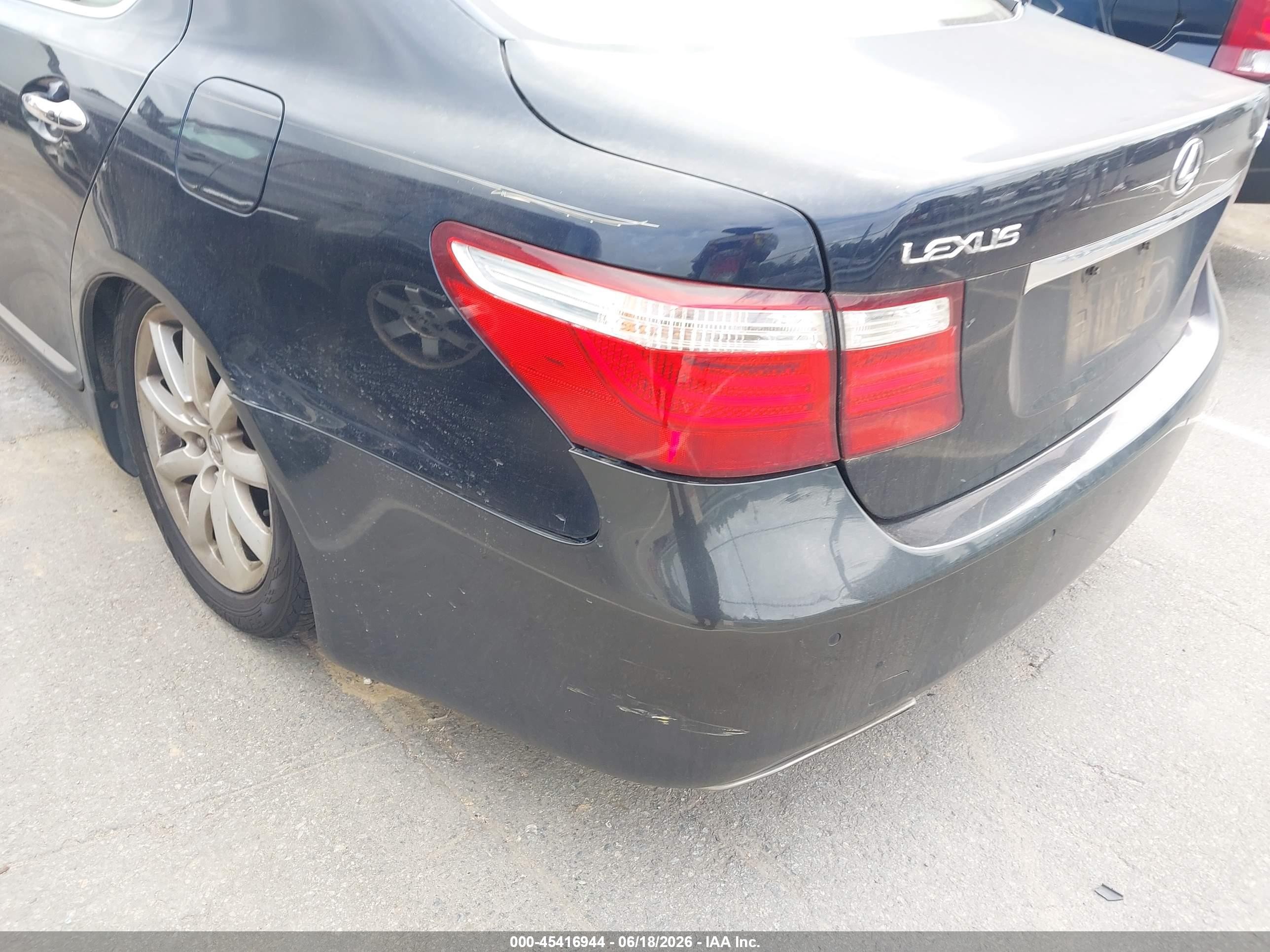 2008 Lexus Ls 460 L Blue vin: JTHGL46F385024492
