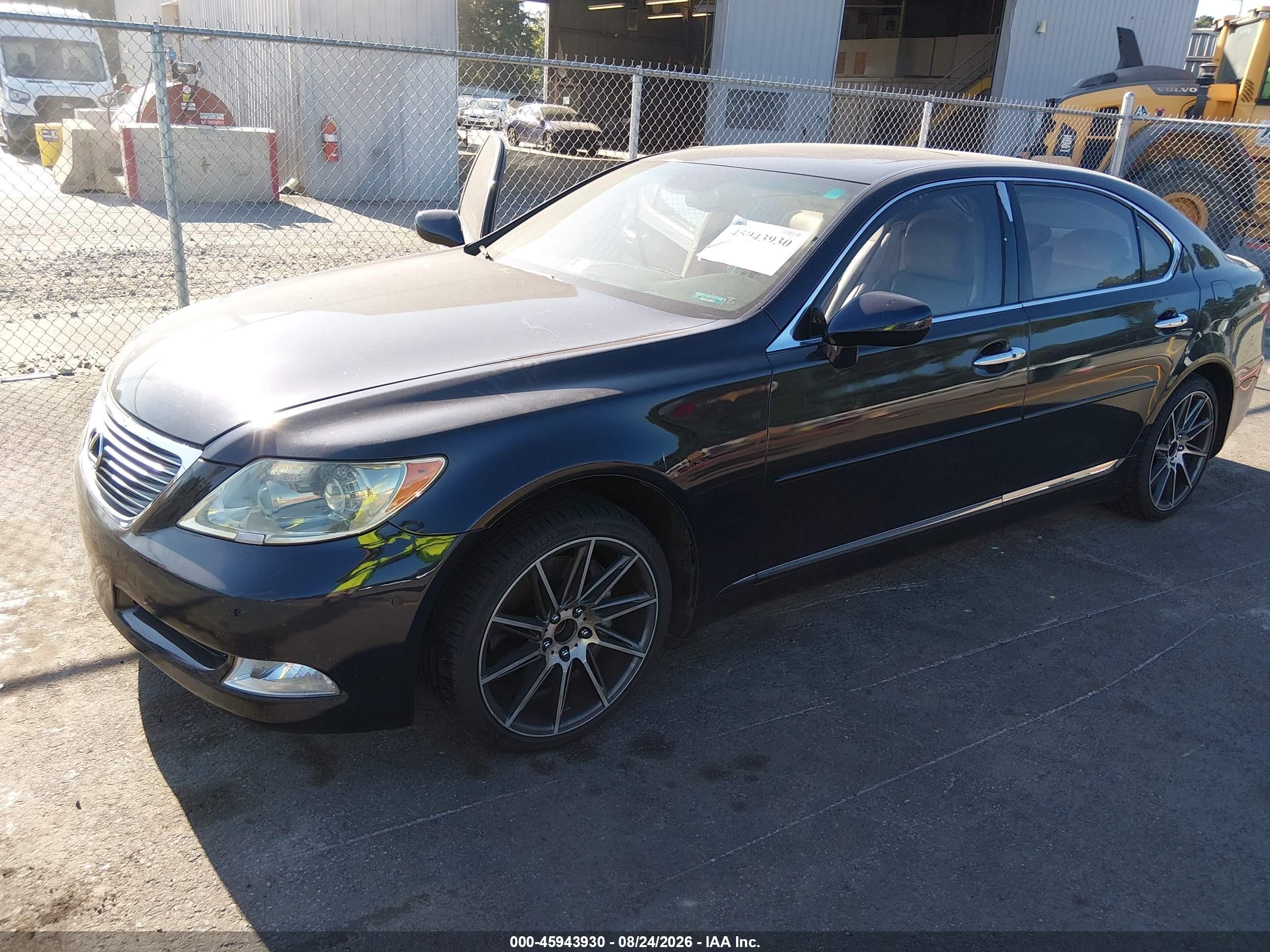 2008 Lexus Ls 460 L Blue vin: JTHGL46F385027957